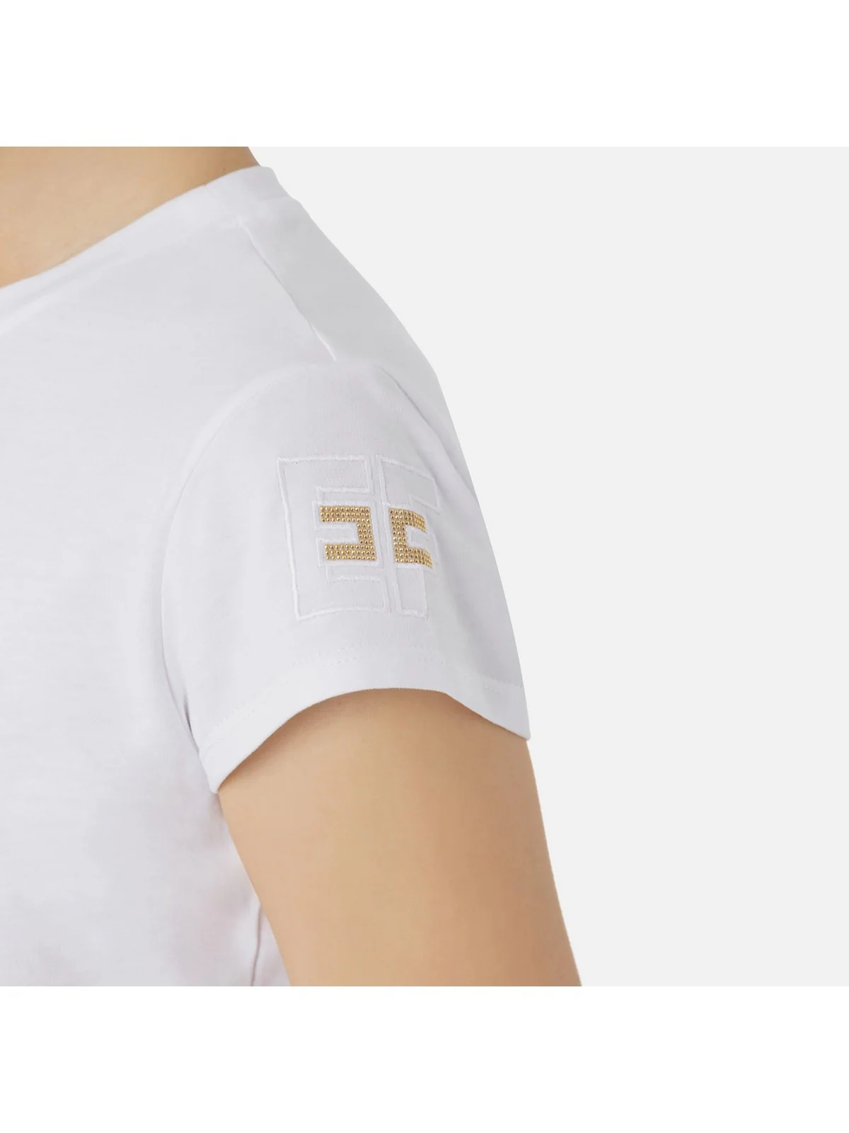 ELISABETTA FRANCHI T-Shirt e Polo Donna  MA00441E2 270 Bianco - Image 3