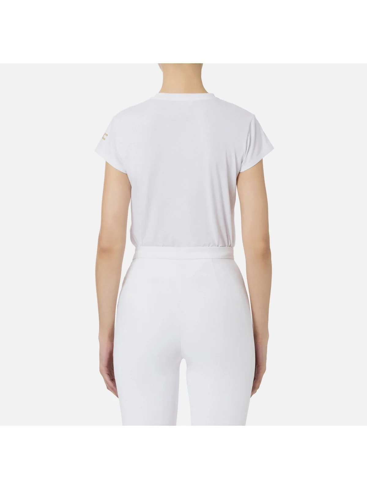 ELISABETTA FRANCHI T-Shirt e Polo Donna  MA00441E2 270 Bianco - Image 4