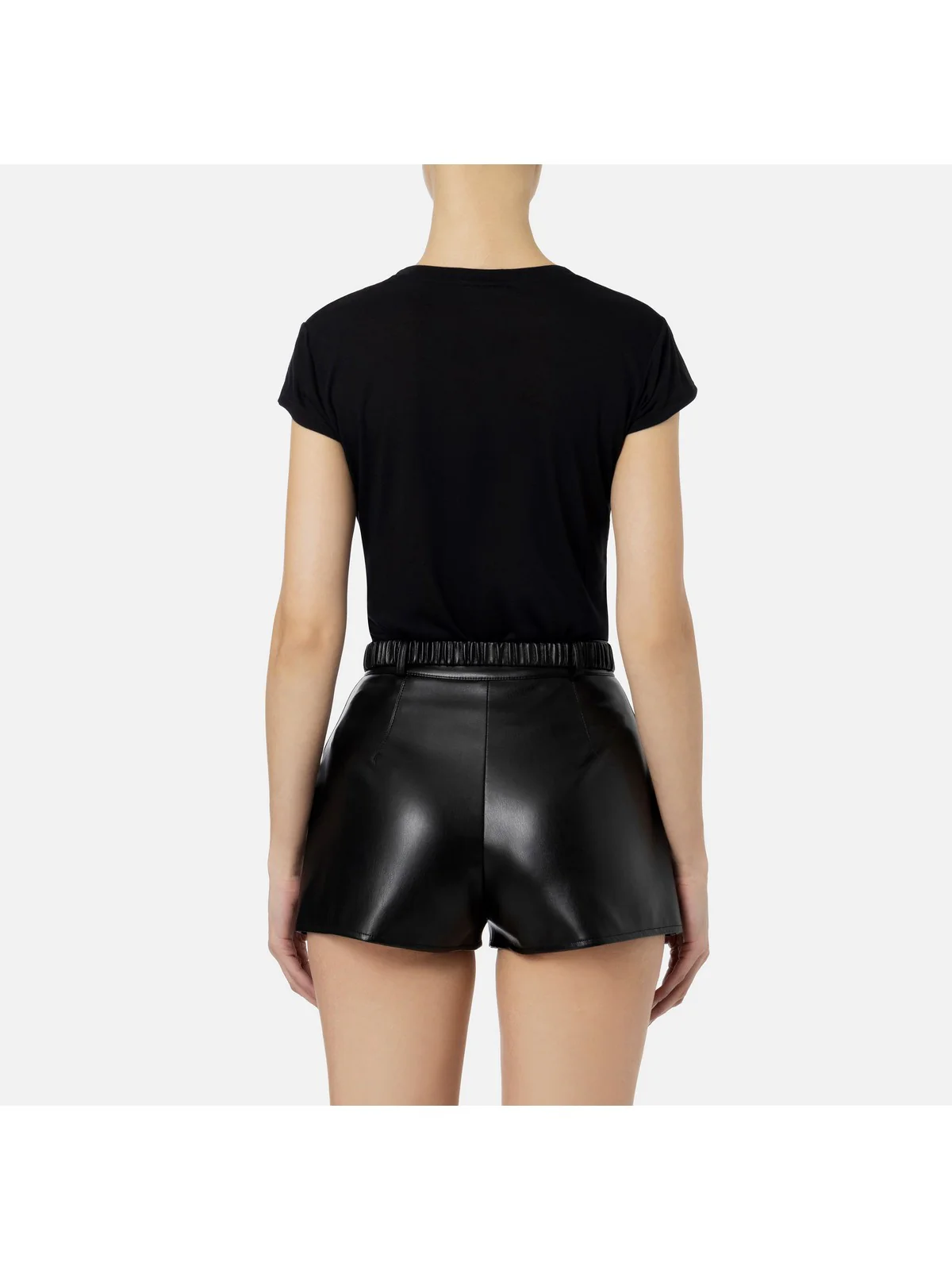 ELISABETTA FRANCHI T-Shirt e Polo Donna MA00841E2 110 Nero - Image 4