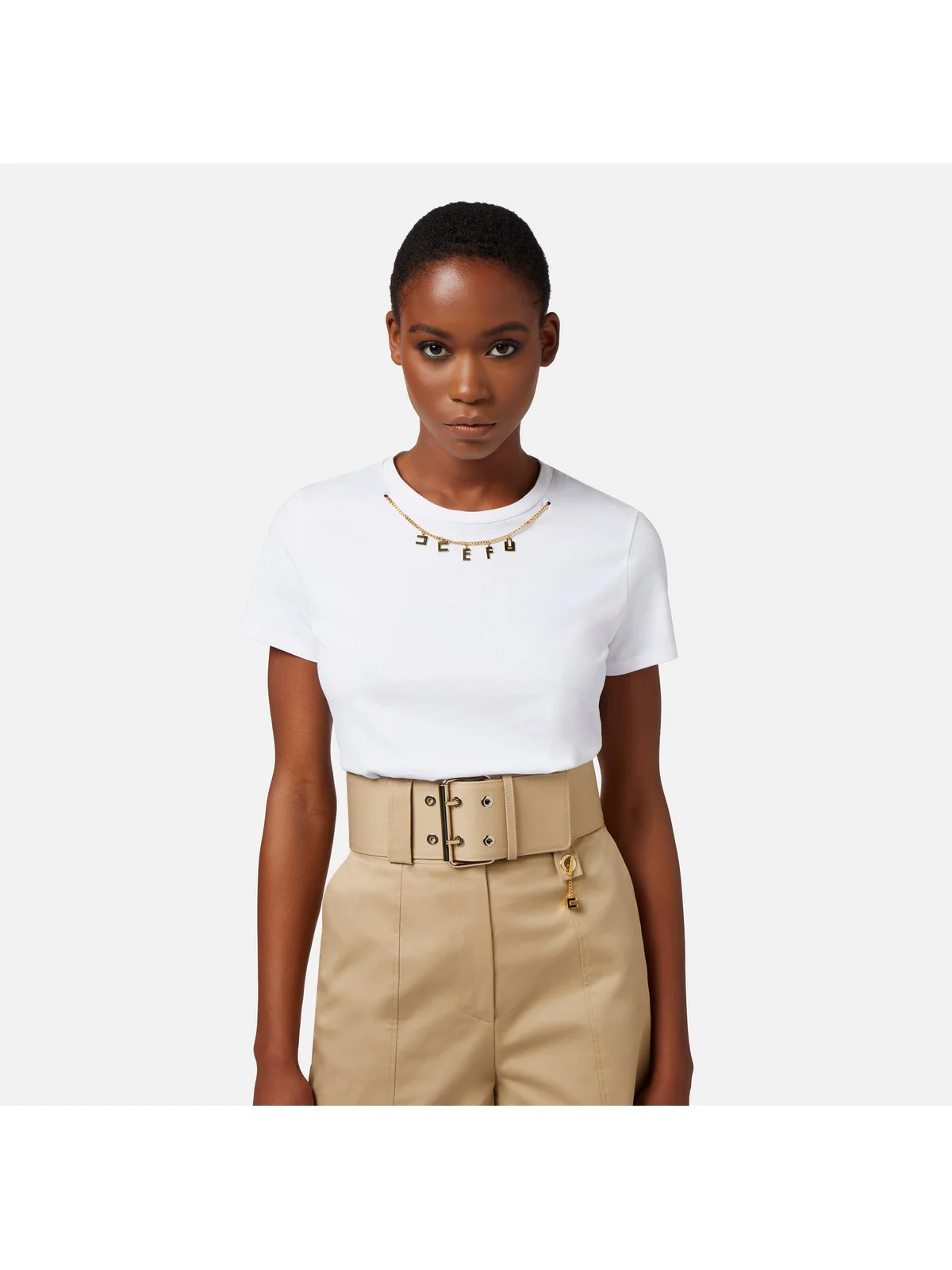 ELISABETTA FRANCHI T-Shirt e Polo Donna  MA01141E2 270 Bianco - Image 2