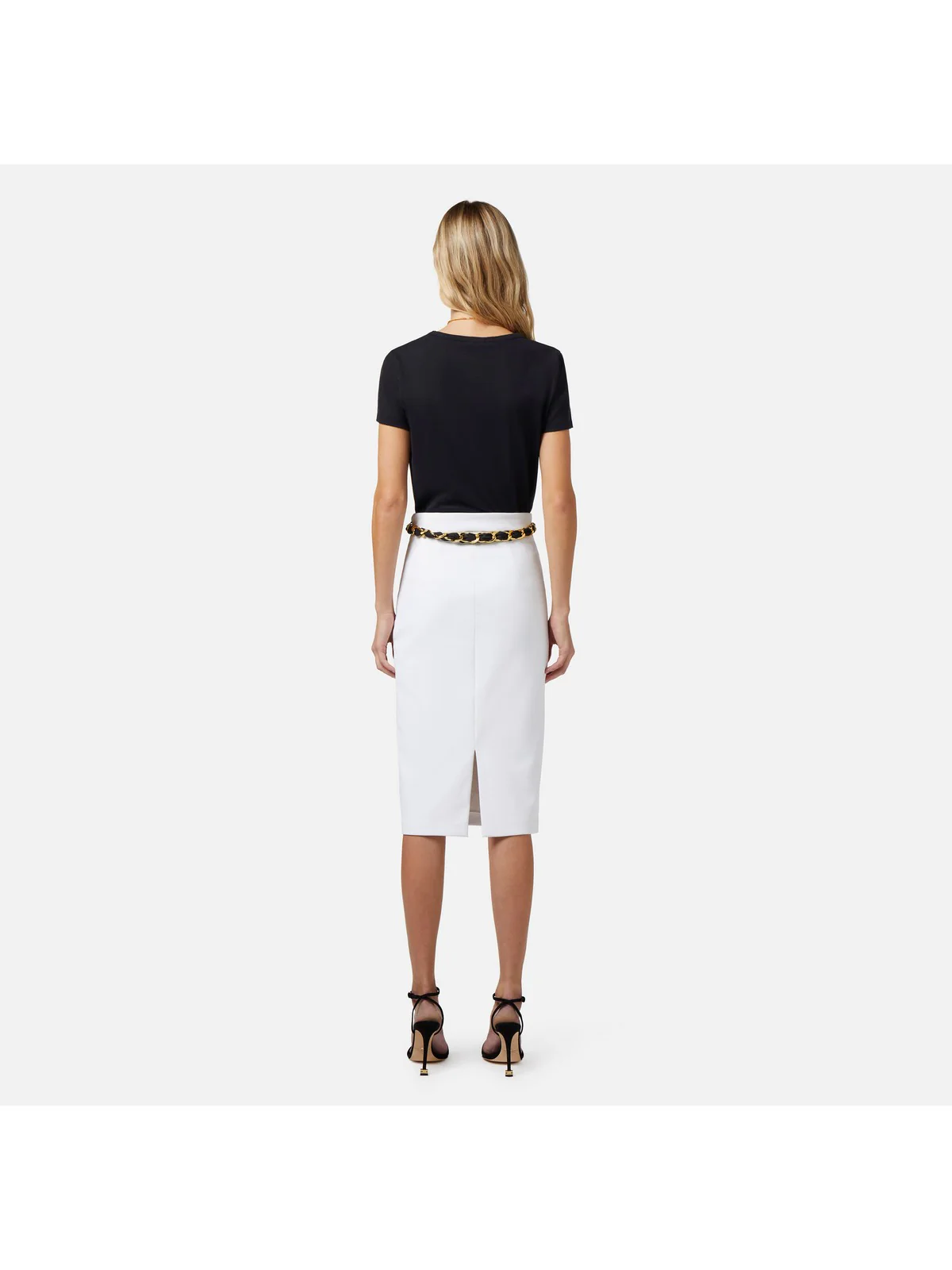 ELISABETTA FRANCHI T-Shirt e Polo Donna MA01741E2 110 Nero - Image 3
