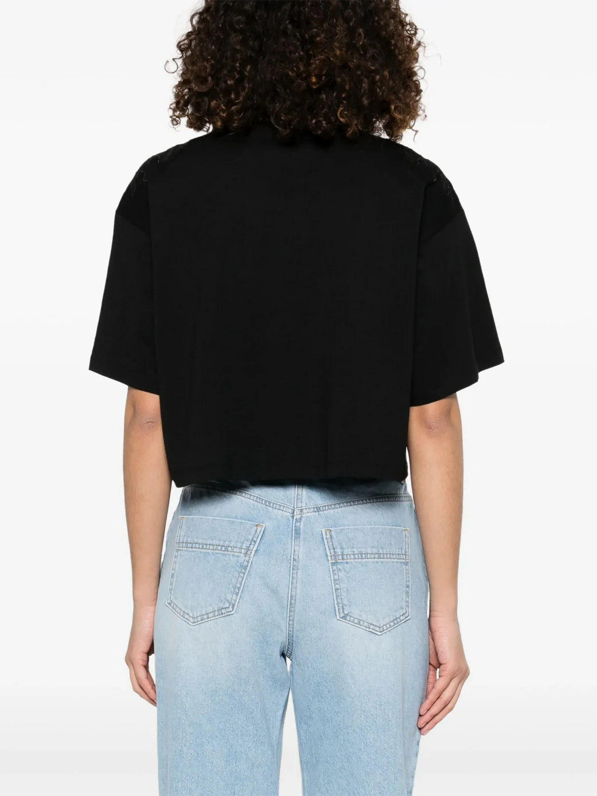 ELISABETTA FRANCHI T-Shirt e Polo Donna MA01851E2-110 Nero - Image 3