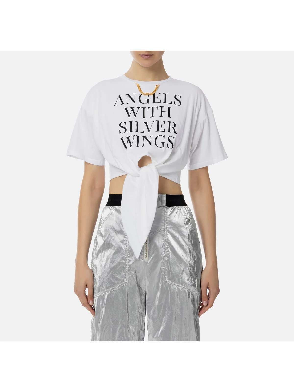 ELISABETTA FRANCHI T-Shirt e Polo Donna  MA02041E2 270 Bianco - Image 5