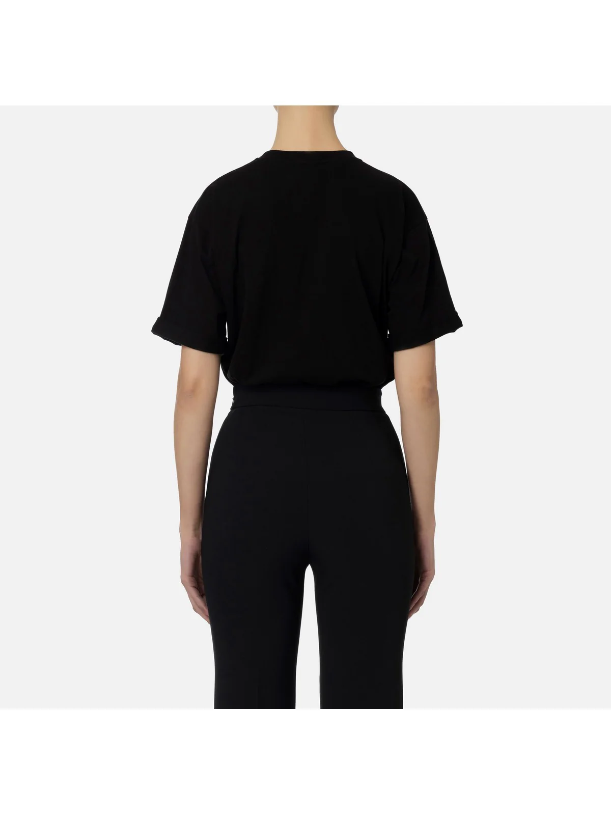 ELISABETTA FRANCHI T-Shirt e Polo Donna  MA02341E2 110 Nero - Image 3