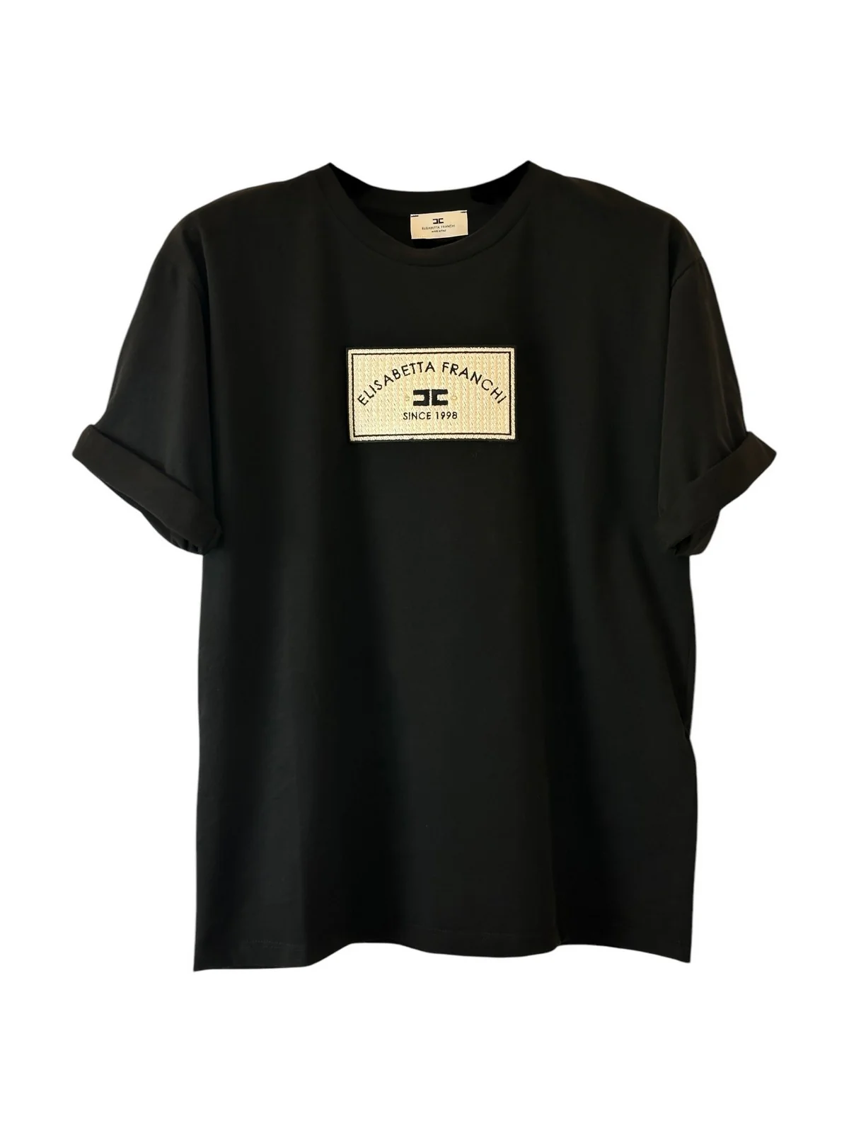 ELISABETTA FRANCHI T-Shirt e Polo Donna MA03551E2-110 Nero