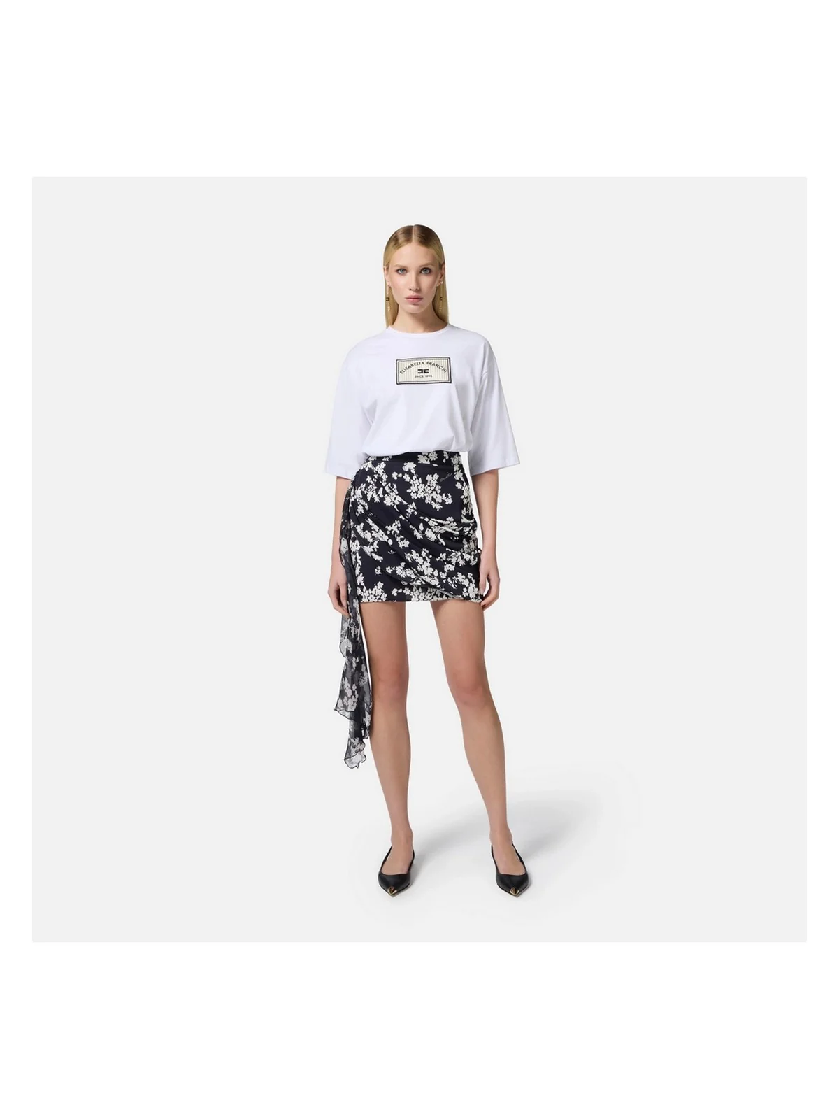 ELISABETTA FRANCHI T-shirt Donna  MA03551E2-270 Bianco - Image 2