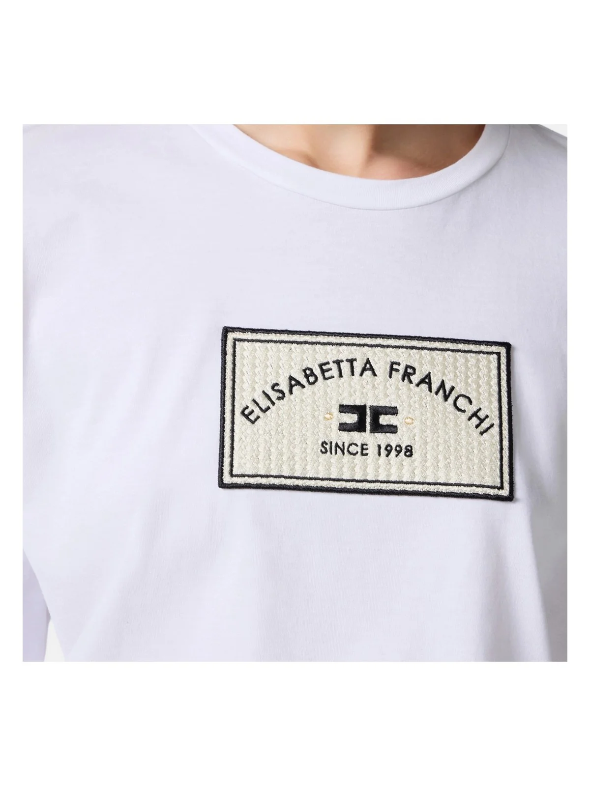 ELISABETTA FRANCHI T-shirt Donna  MA03551E2-270 Bianco - Image 4