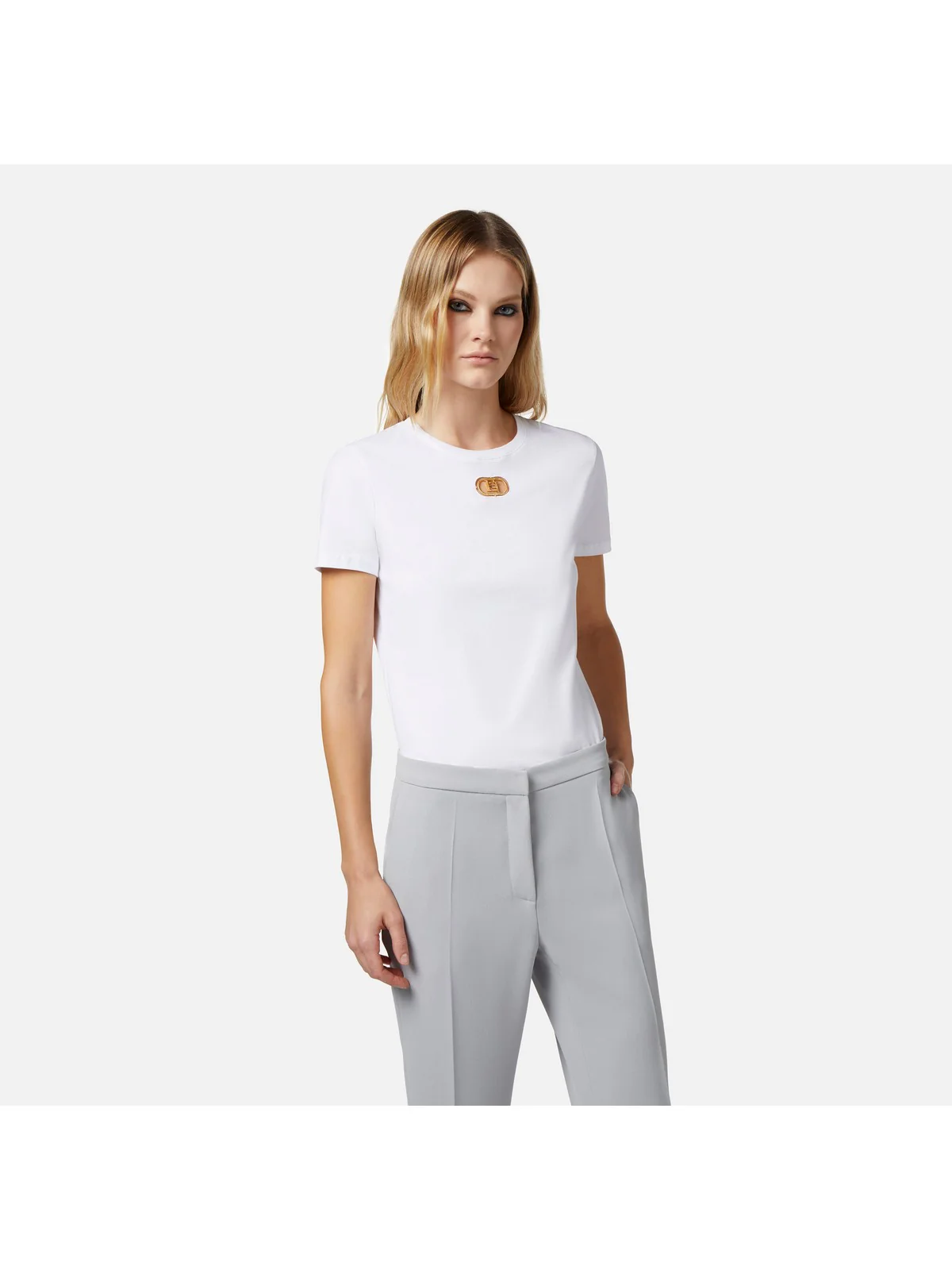 ELISABETTA FRANCHI T-Shirt e Polo Donna  MA52N41E2 270 Bianco - Image 2