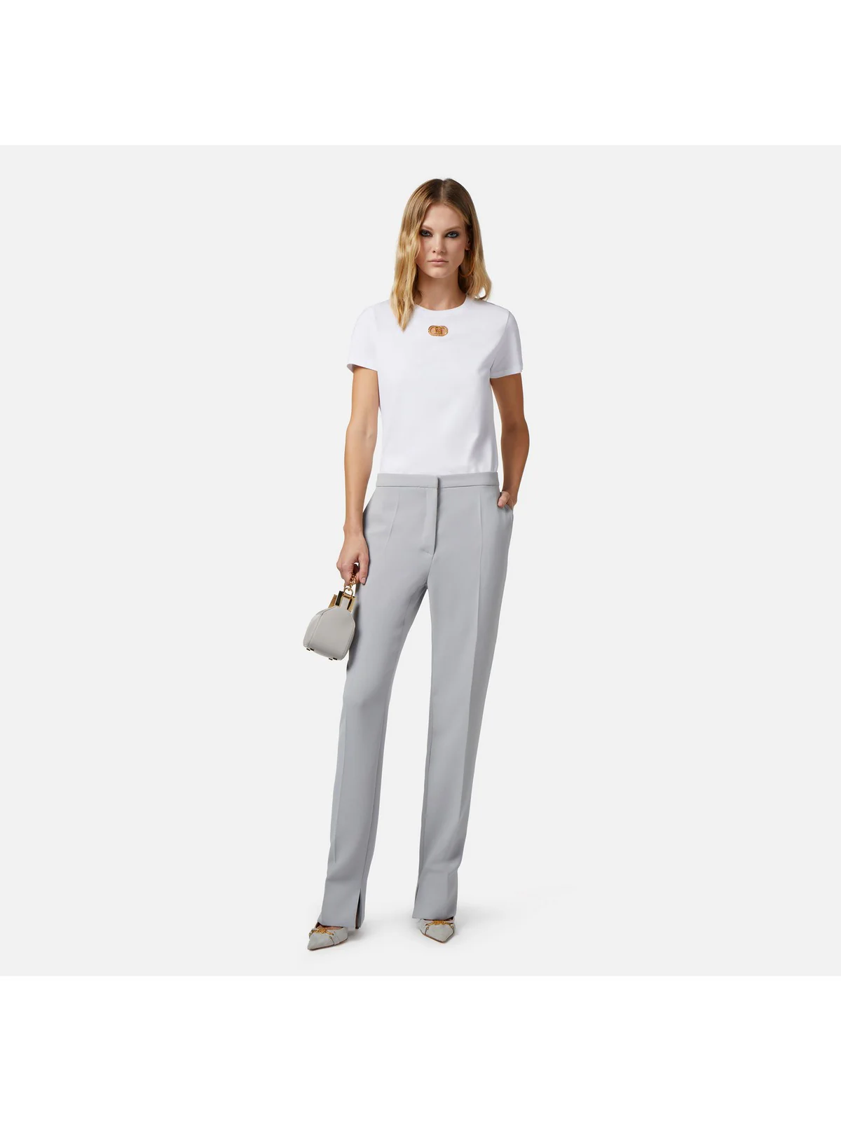 ELISABETTA FRANCHI T-Shirt e Polo Donna  MA52N41E2 270 Bianco - Image 5