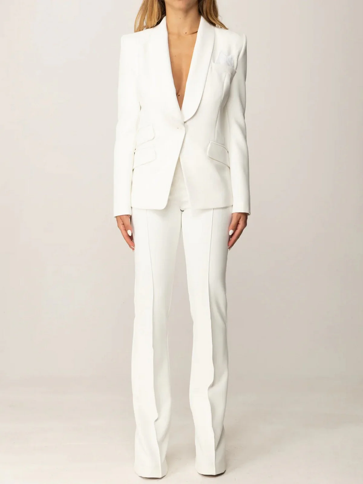 ELISABETTA FRANCHI Tailleur Donna  TP00156E2 360 Avorio - Image 2