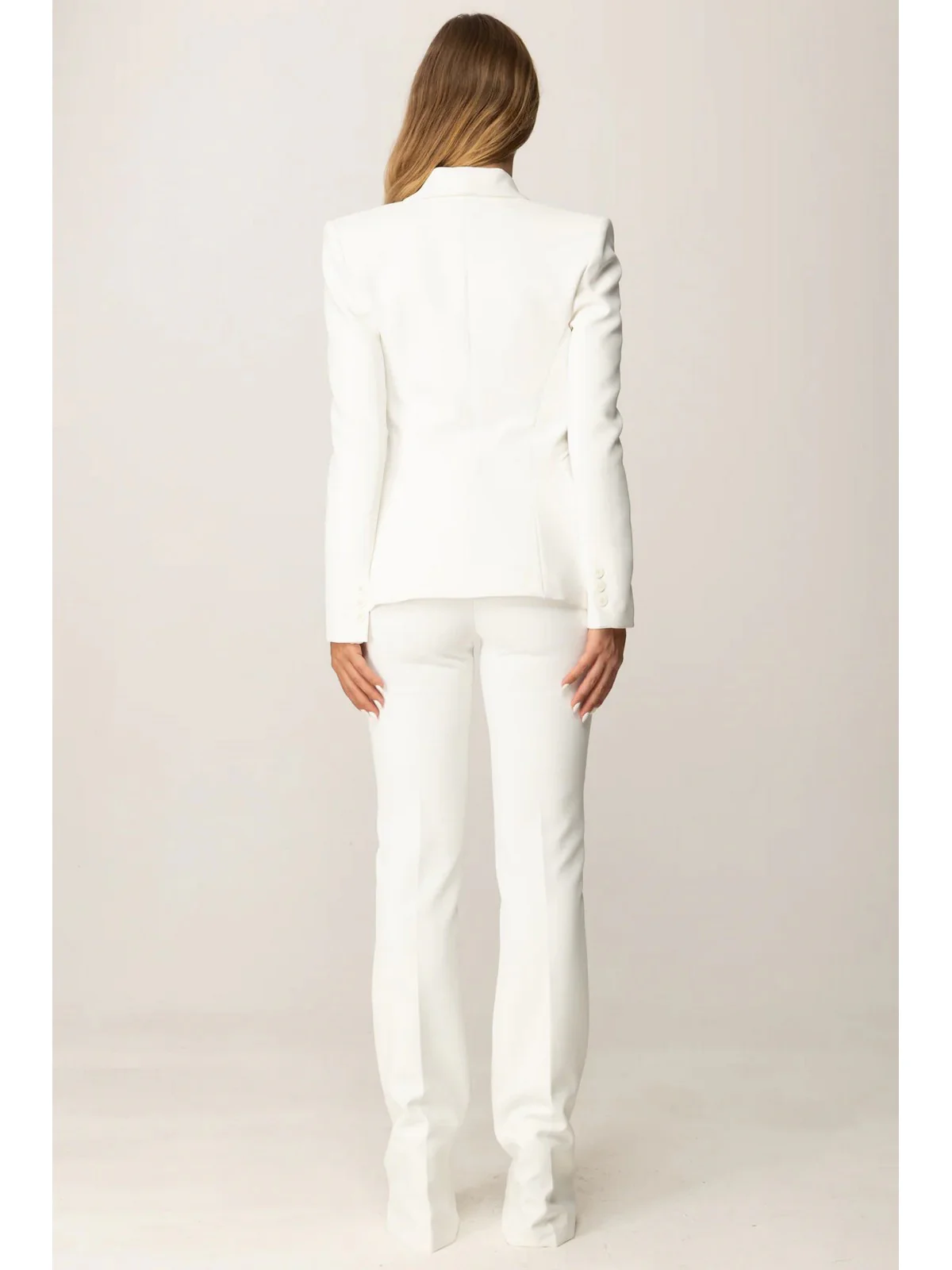 ELISABETTA FRANCHI Tailleur Donna  TP00156E2 360 Avorio - Image 4