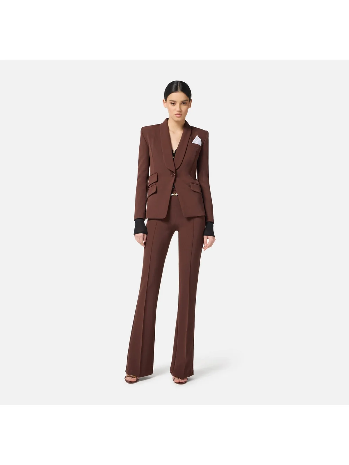 ELISABETTA FRANCHI Tailleur Donna  TP00156E2 EA3 COFFEE - Image 2