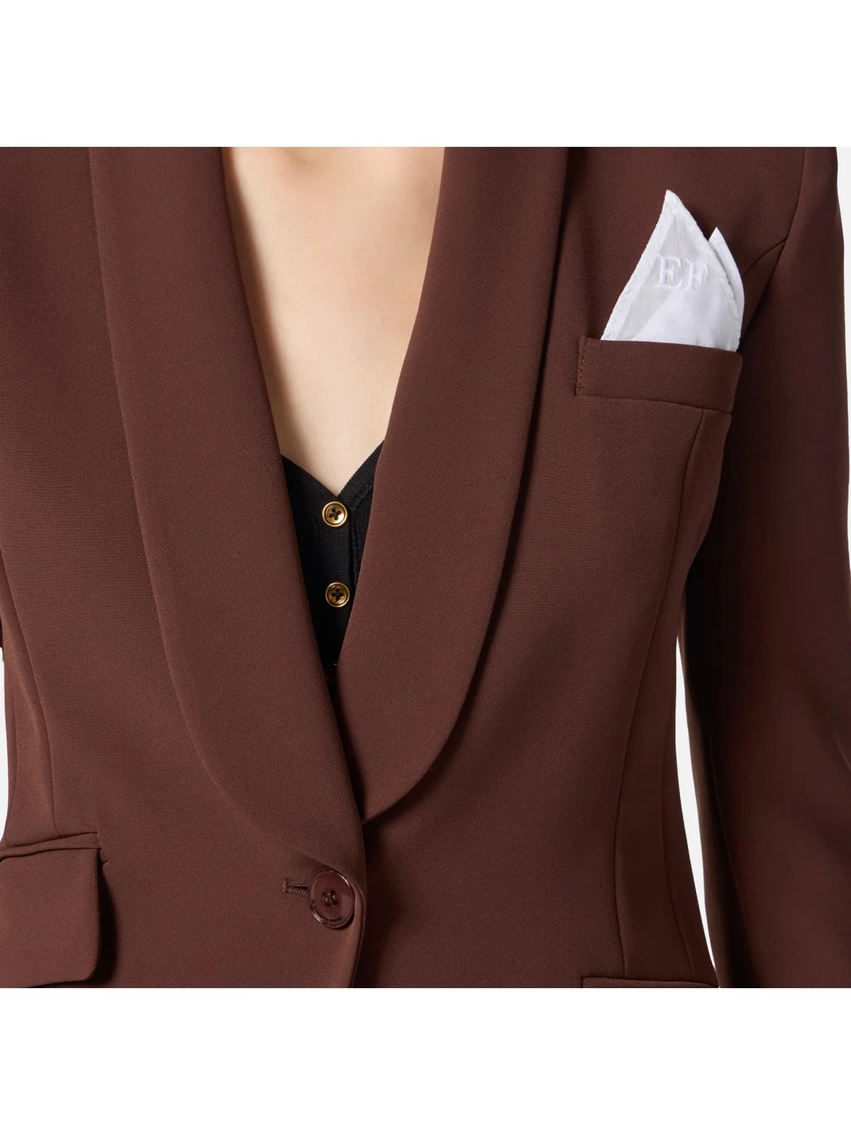 ELISABETTA FRANCHI Tailleur Donna  TP00156E2 EA3 COFFEE - Image 5