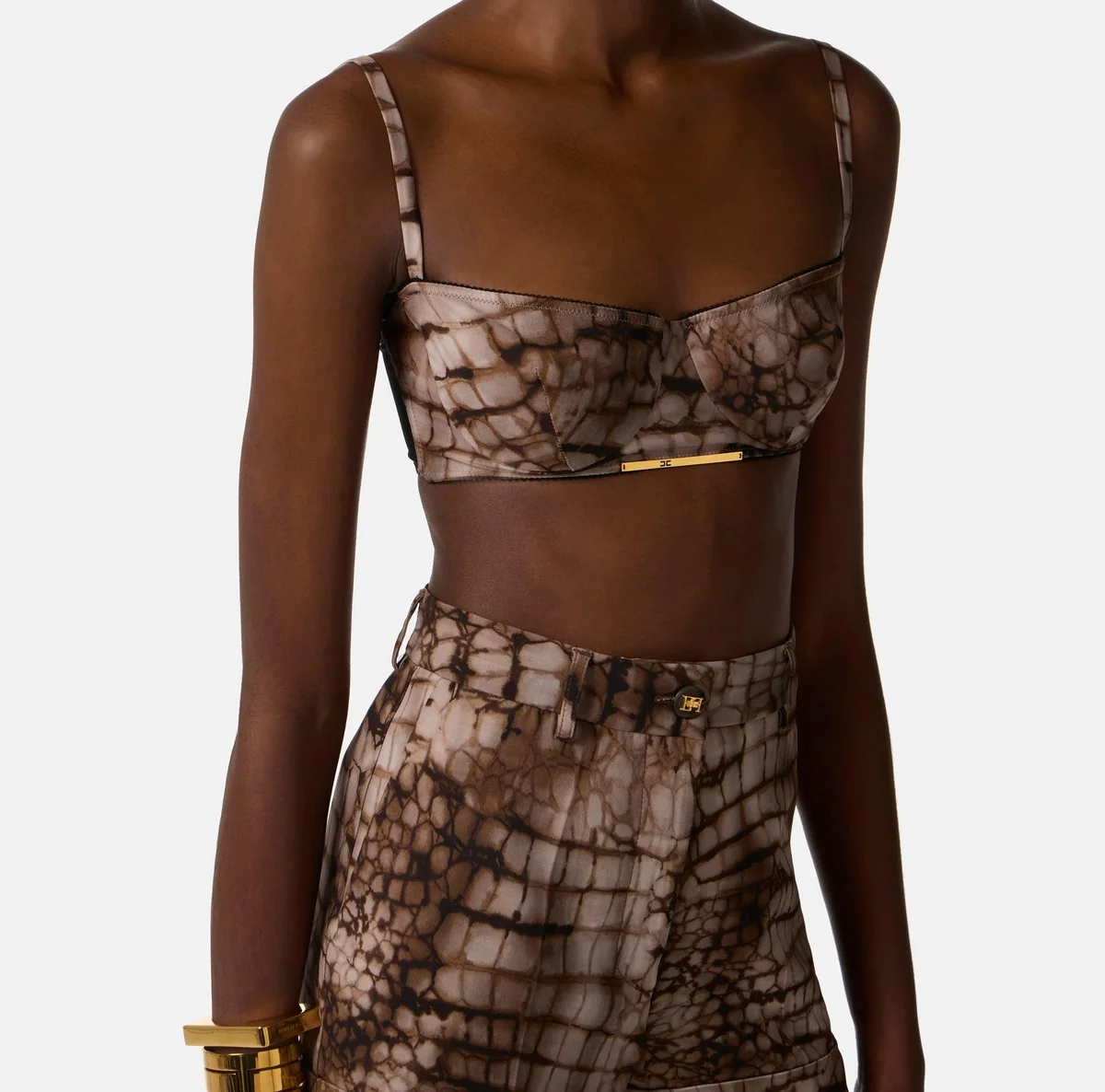 ELISABETTA FRANCHI Top Donna  RG00761E2 644 CACAO - Image 2