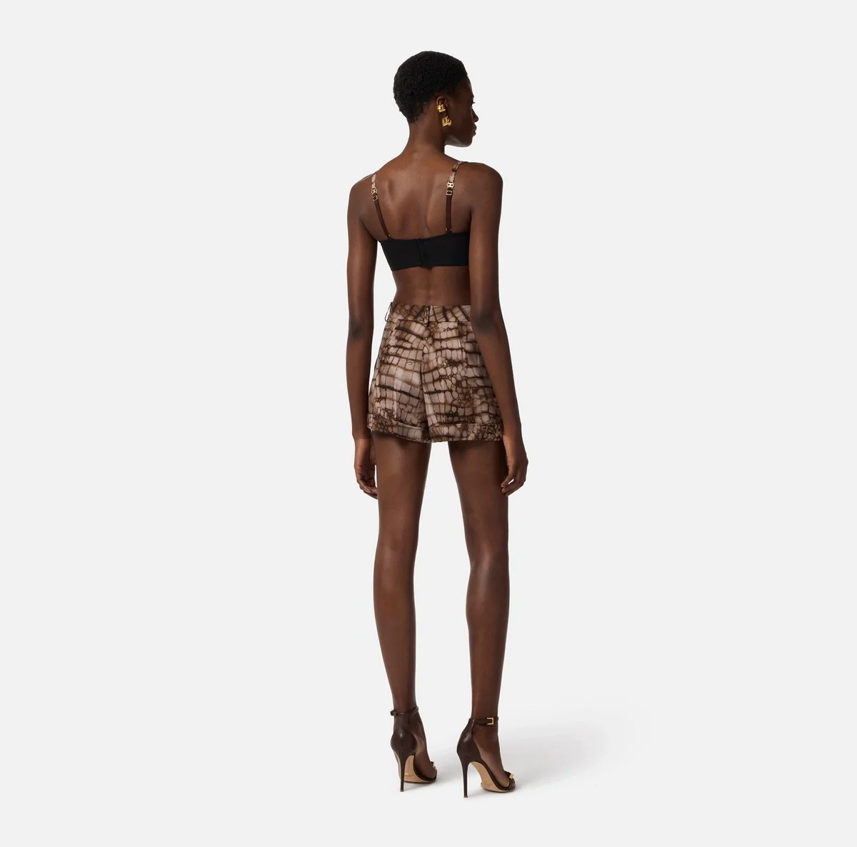 ELISABETTA FRANCHI Top Donna  RG00761E2 644 CACAO - Image 4