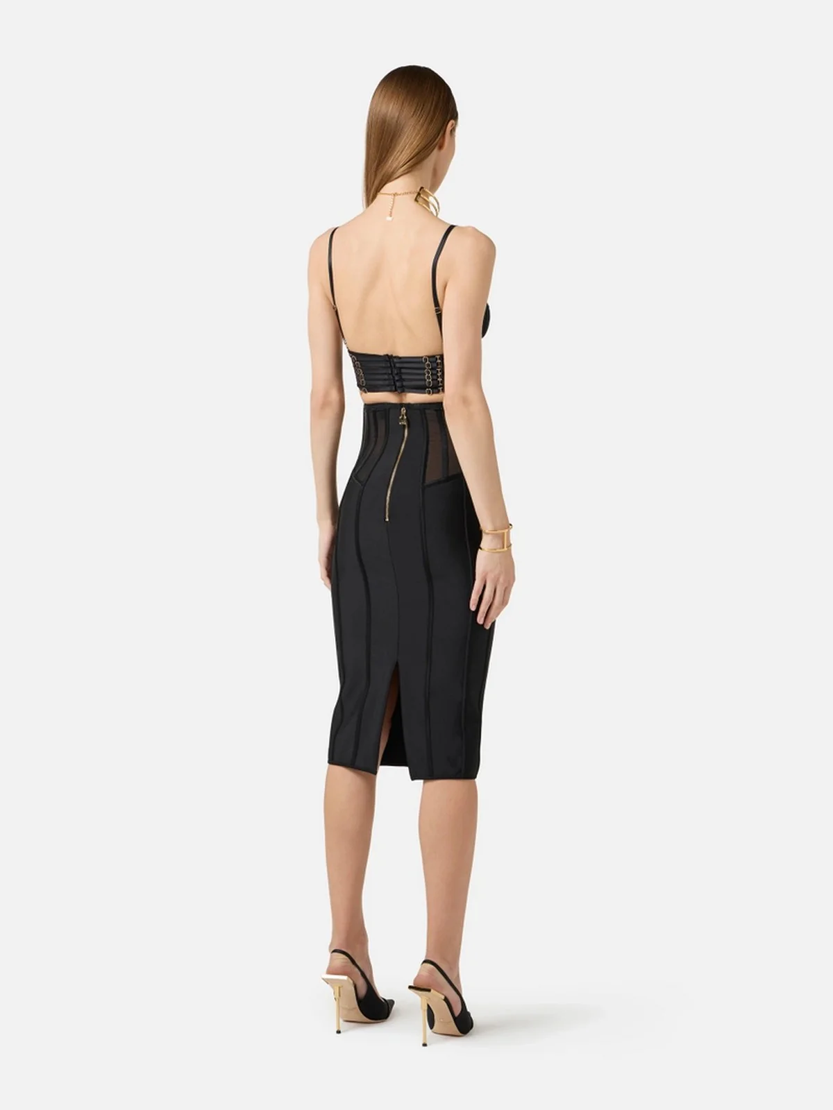 ELISABETTA FRANCHI Top Donna  RG00962E2 110 Nero - Image 2