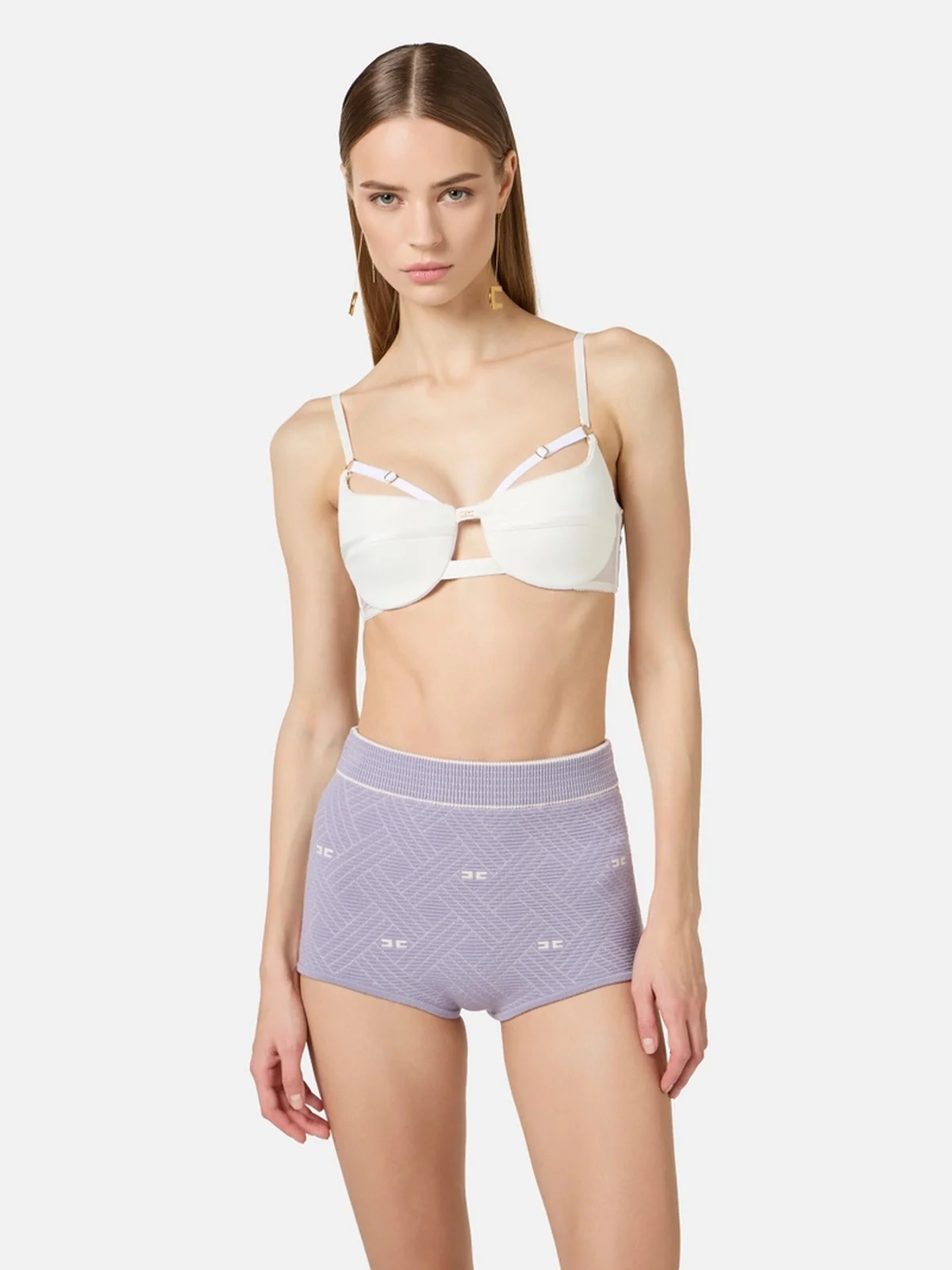 ELISABETTA FRANCHI Top Donna RG01262E2 360 Avorio - Image 4