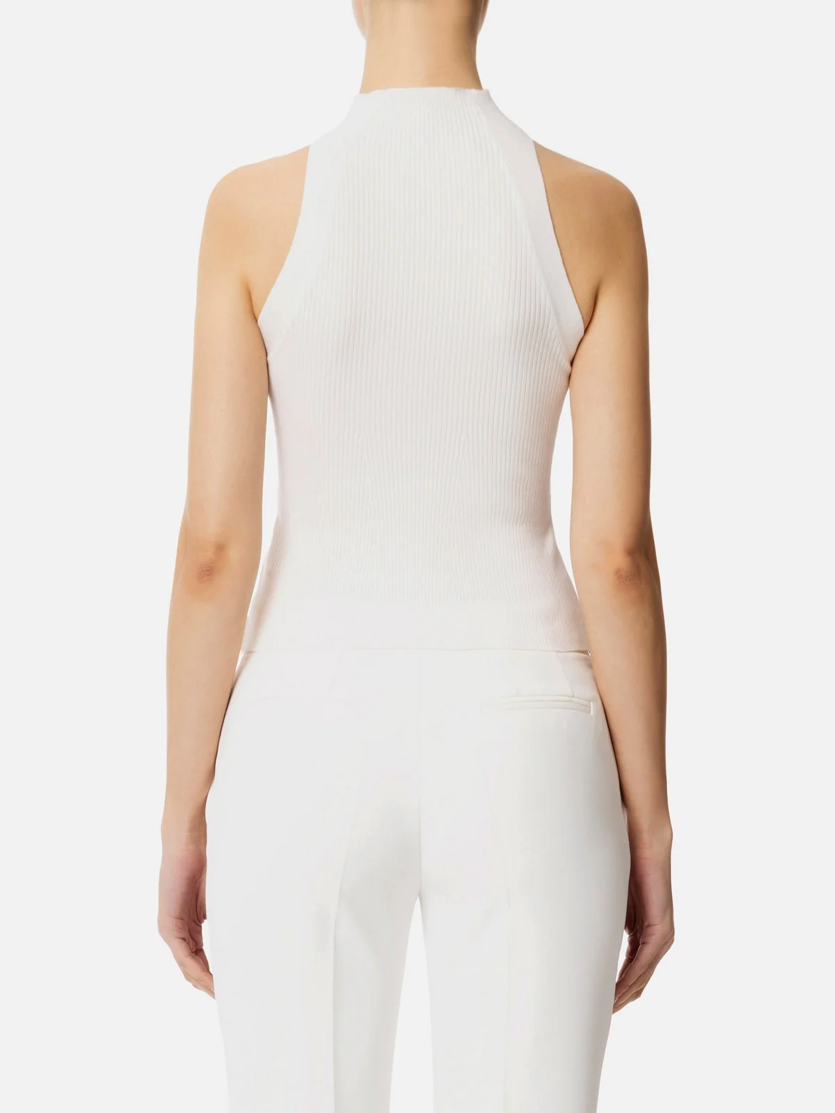 ELISABETTA FRANCHI Top Donna  TK30B51E2-360 Avorio - Image 4