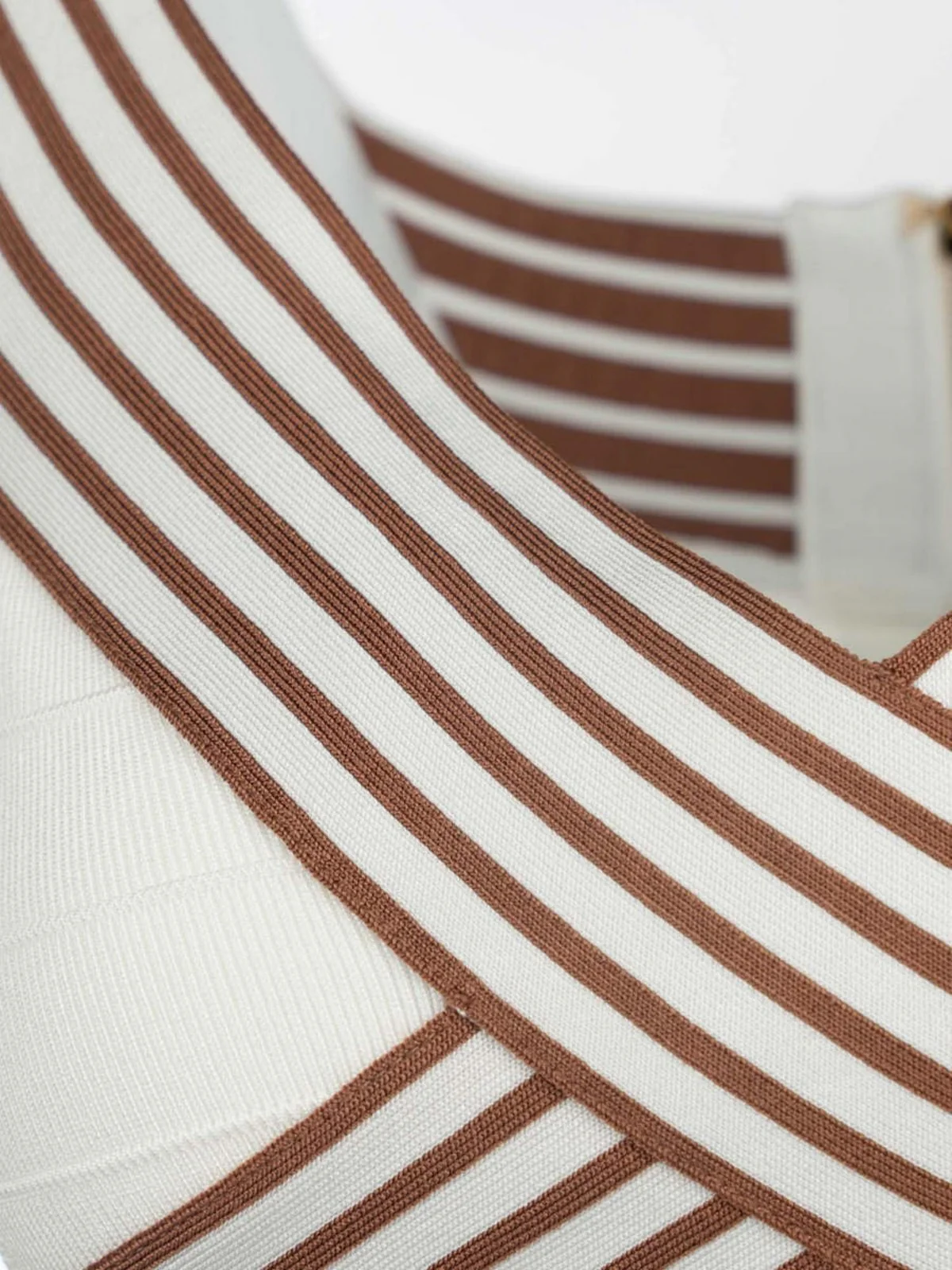 ELISABETTA FRANCHI Top Donna  TK44S61E2 AQ6 AVORIO/CUOIO - Image 3