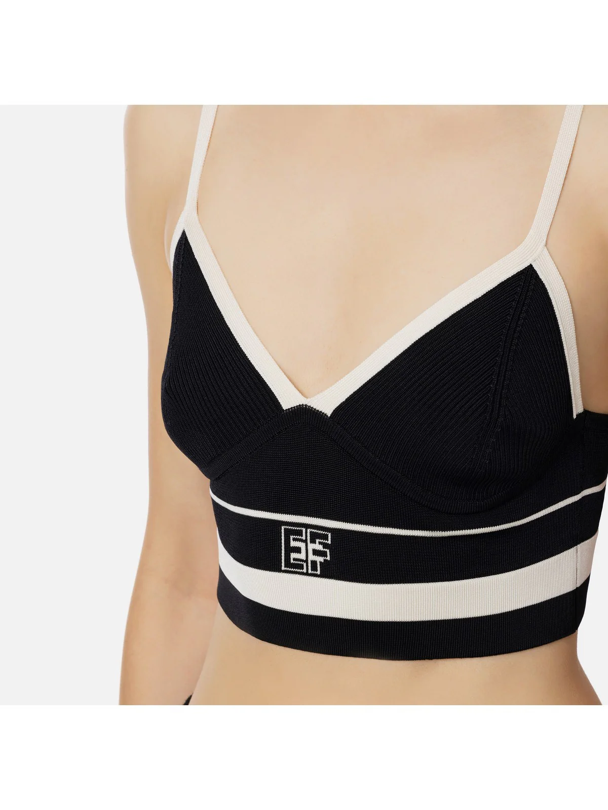 ELISABETTA FRANCHI Top Donna  TK94S41E2 110 Nero - Image 2