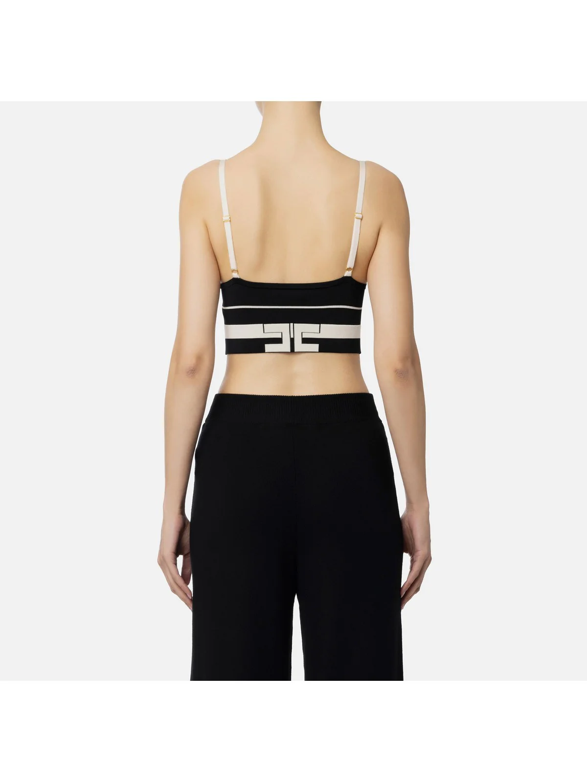 ELISABETTA FRANCHI Top Donna  TK94S41E2 110 Nero - Image 4