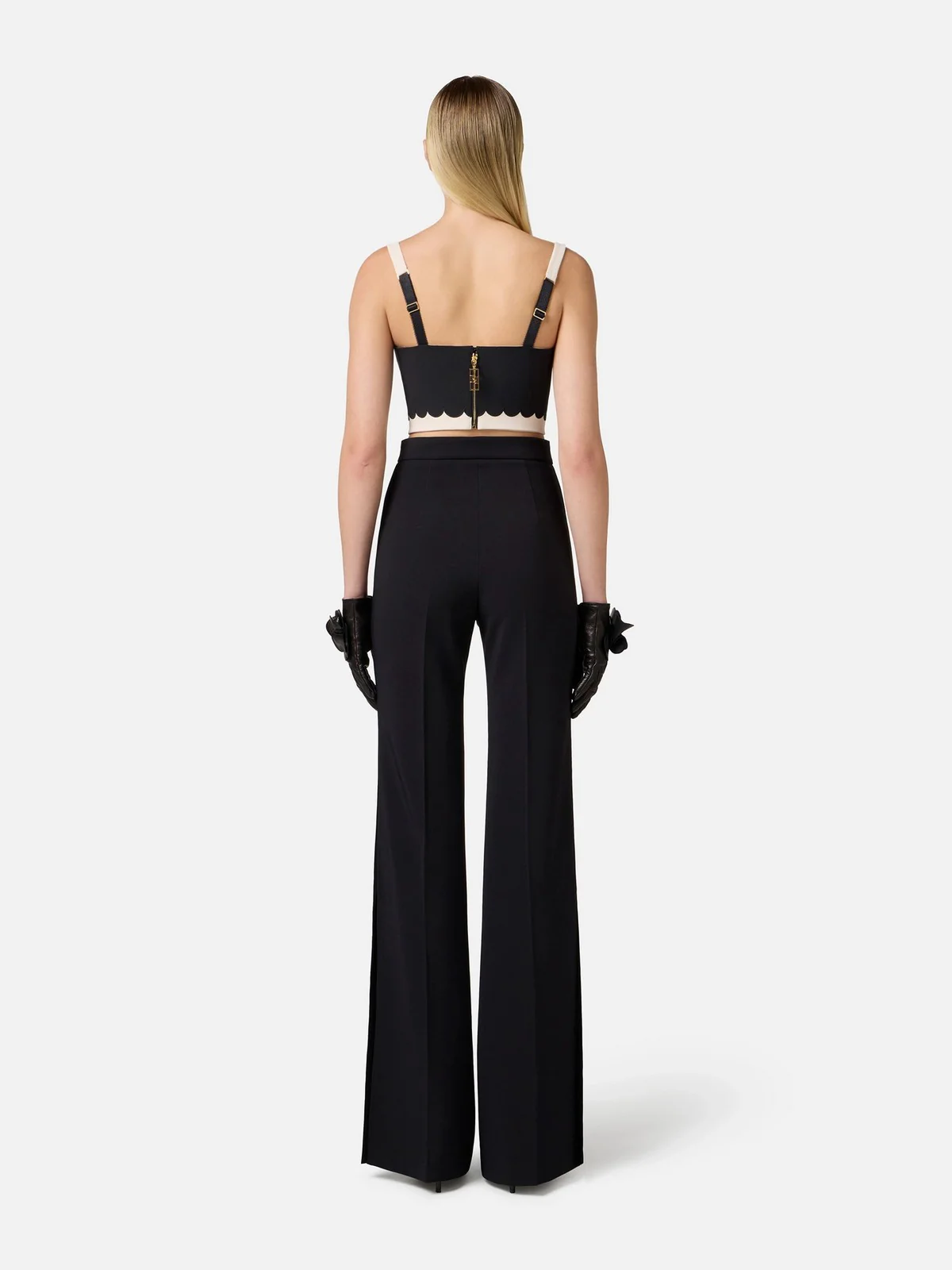 ELISABETTA FRANCHI Top Donna  TO01952E2-E84 Beige - Image 5