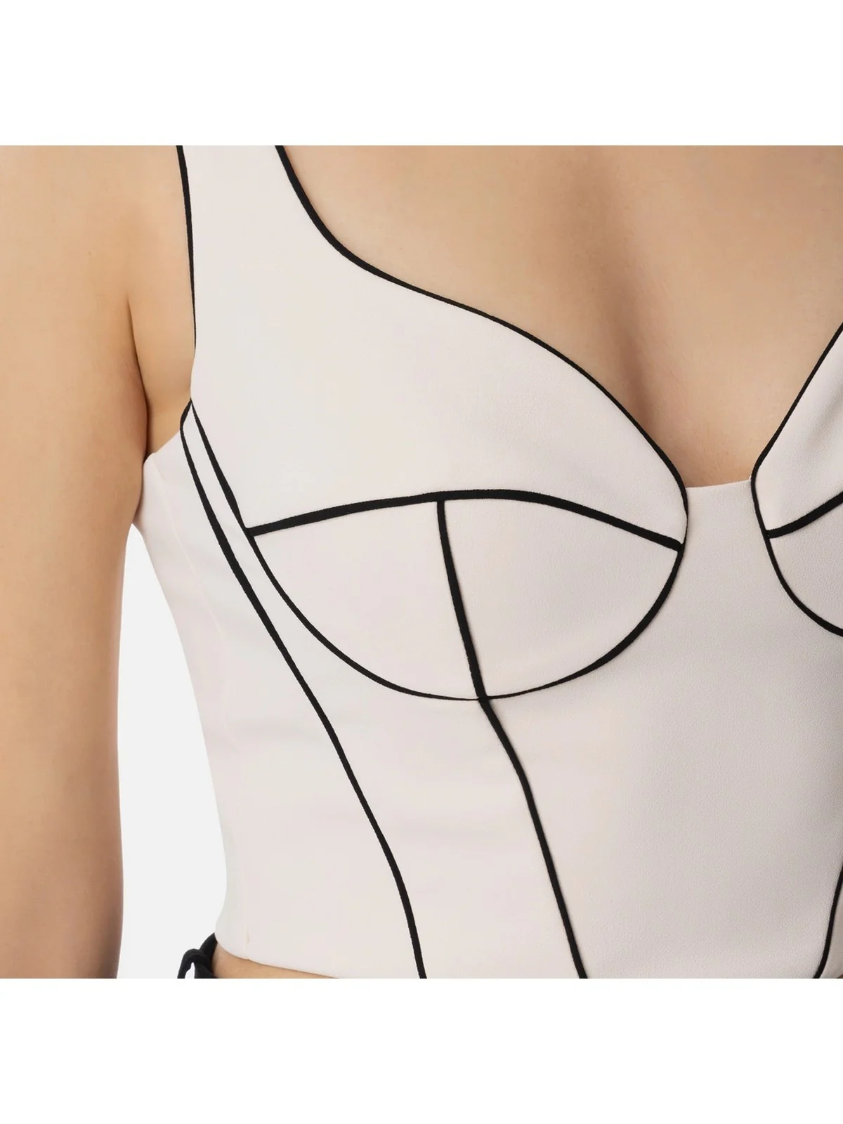 ELISABETTA FRANCHI Top Donna  TO02451E2-E84 Beige - Image 3
