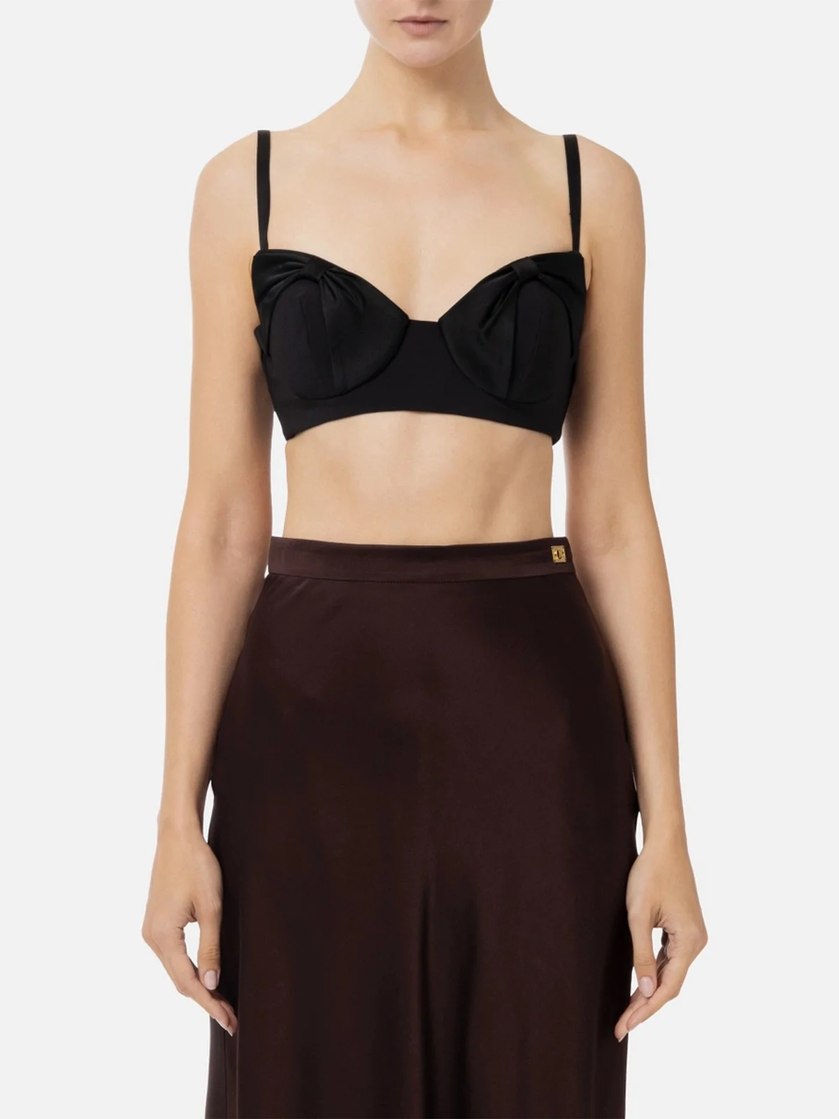 ELISABETTA FRANCHI Top Donna  TO03051E2-110 Nero - Image 2