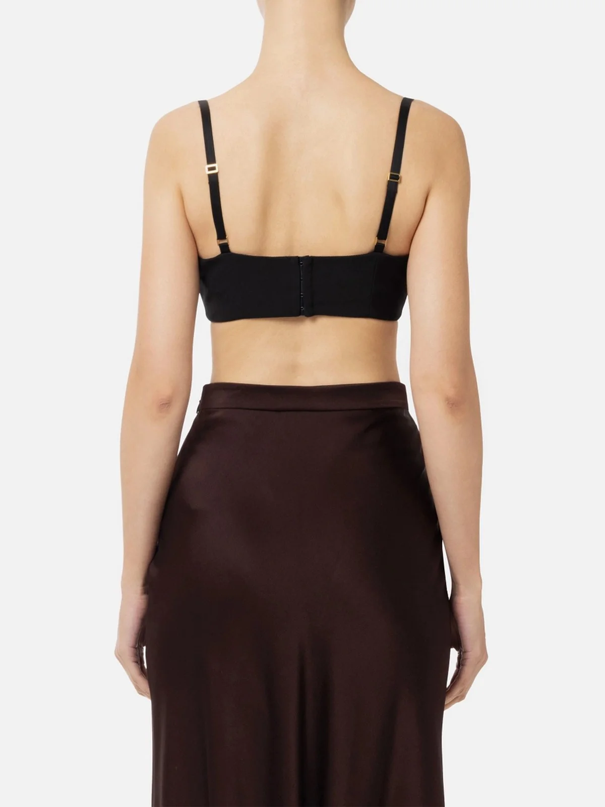ELISABETTA FRANCHI Top Donna  TO03051E2-110 Nero - Image 4