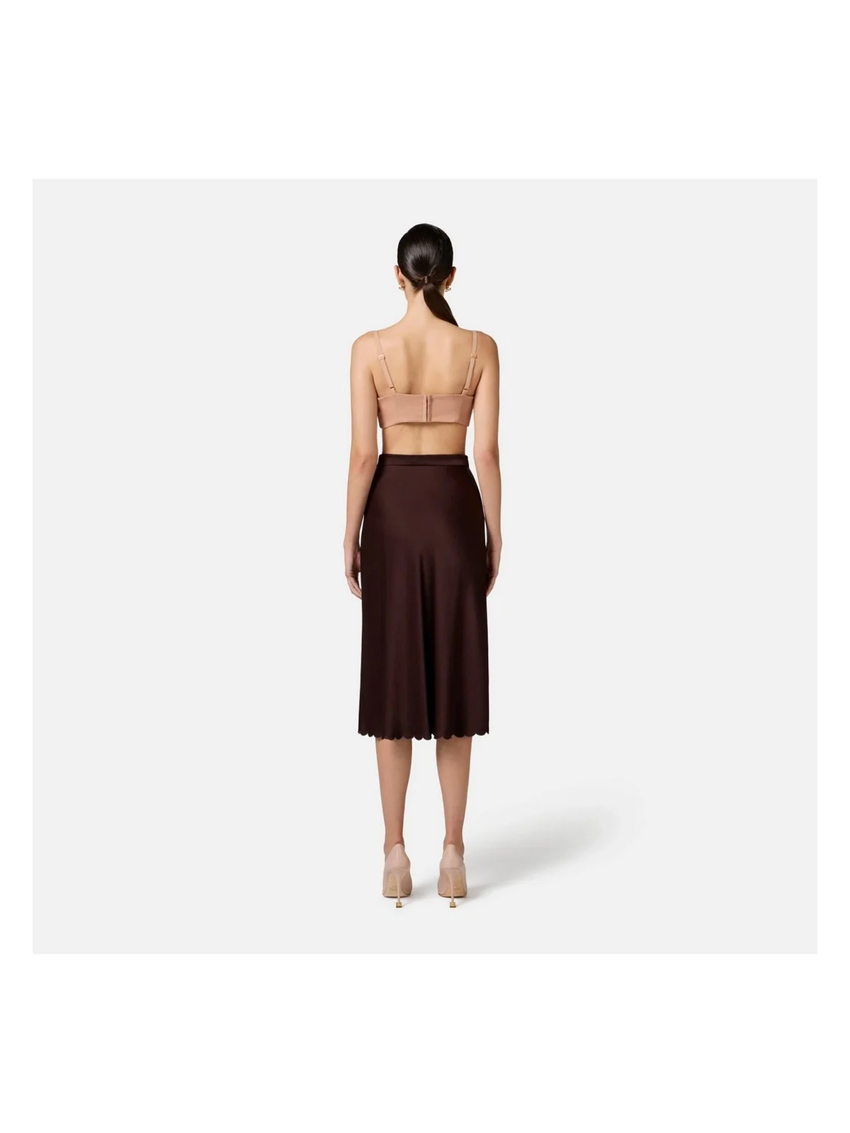 ELISABETTA FRANCHI Top Donna  TO03051E2-283 Beige - Image 5