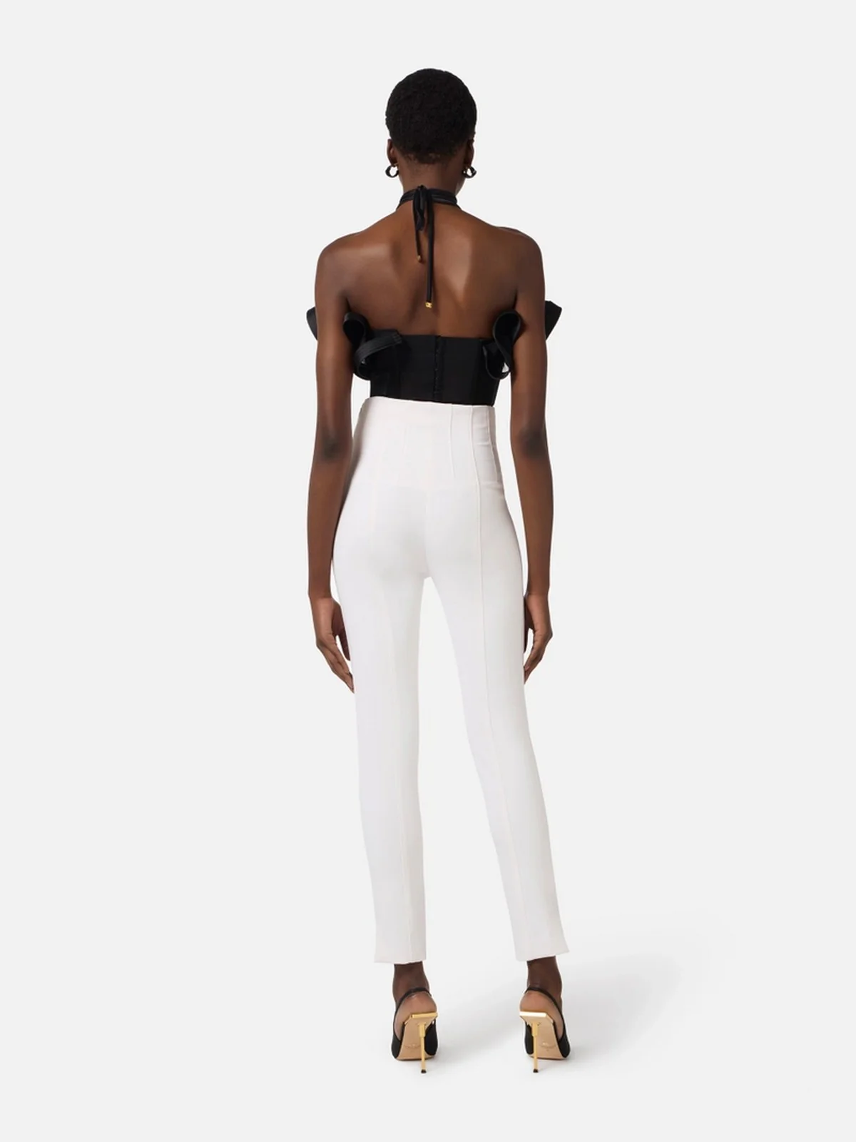ELISABETTA FRANCHI Top Donna  TO03962E2 110 Nero - Image 2