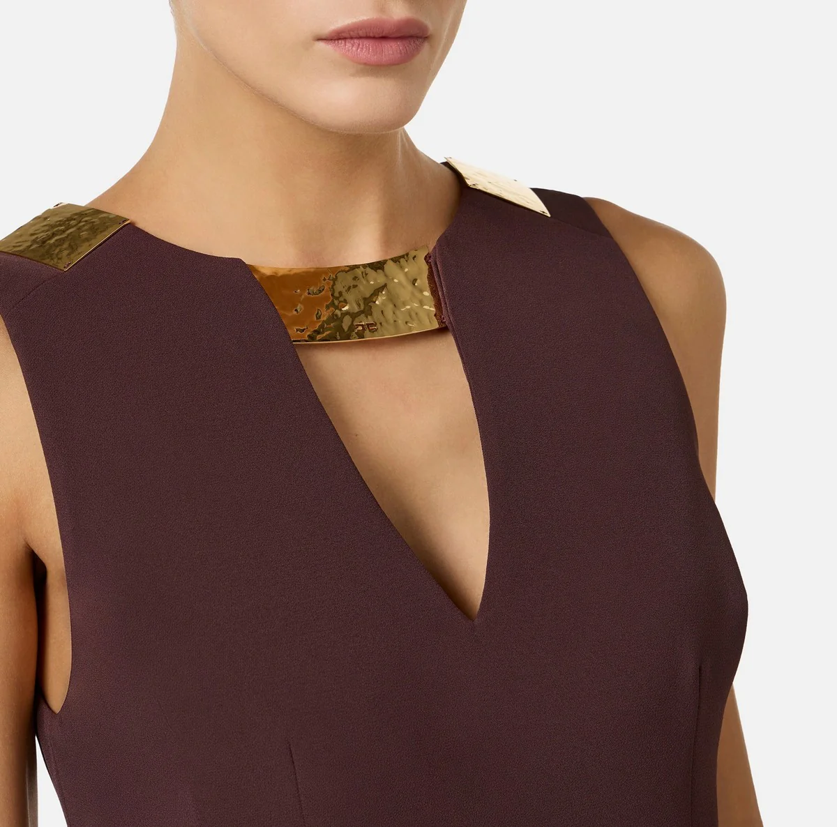 ELISABETTA FRANCHI Top Donna  TO05061E2 644 CACAO - Image 3