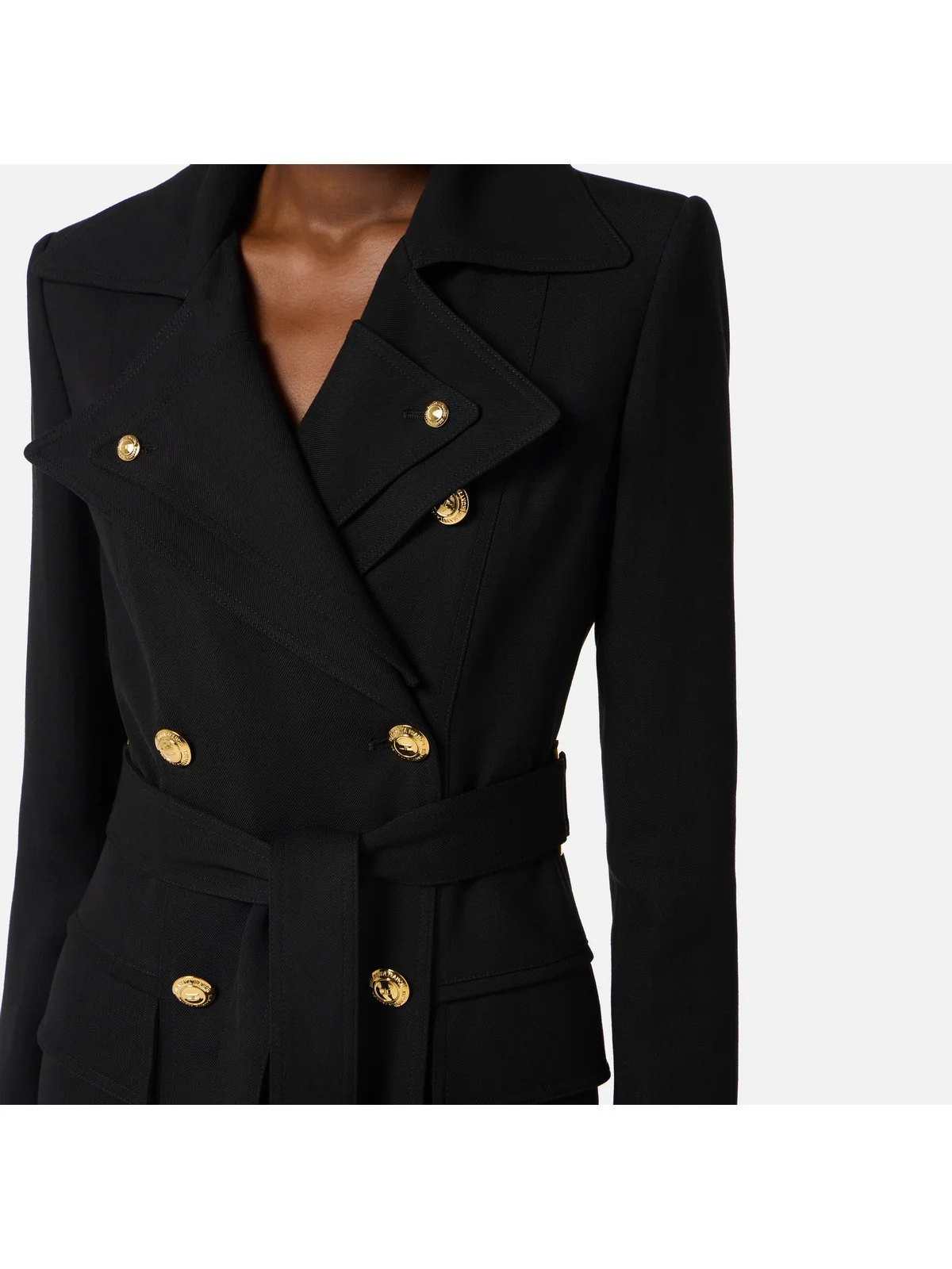 ELISABETTA FRANCHI Trench Donna  SP00561E2 110 NERO                     S - Image 3