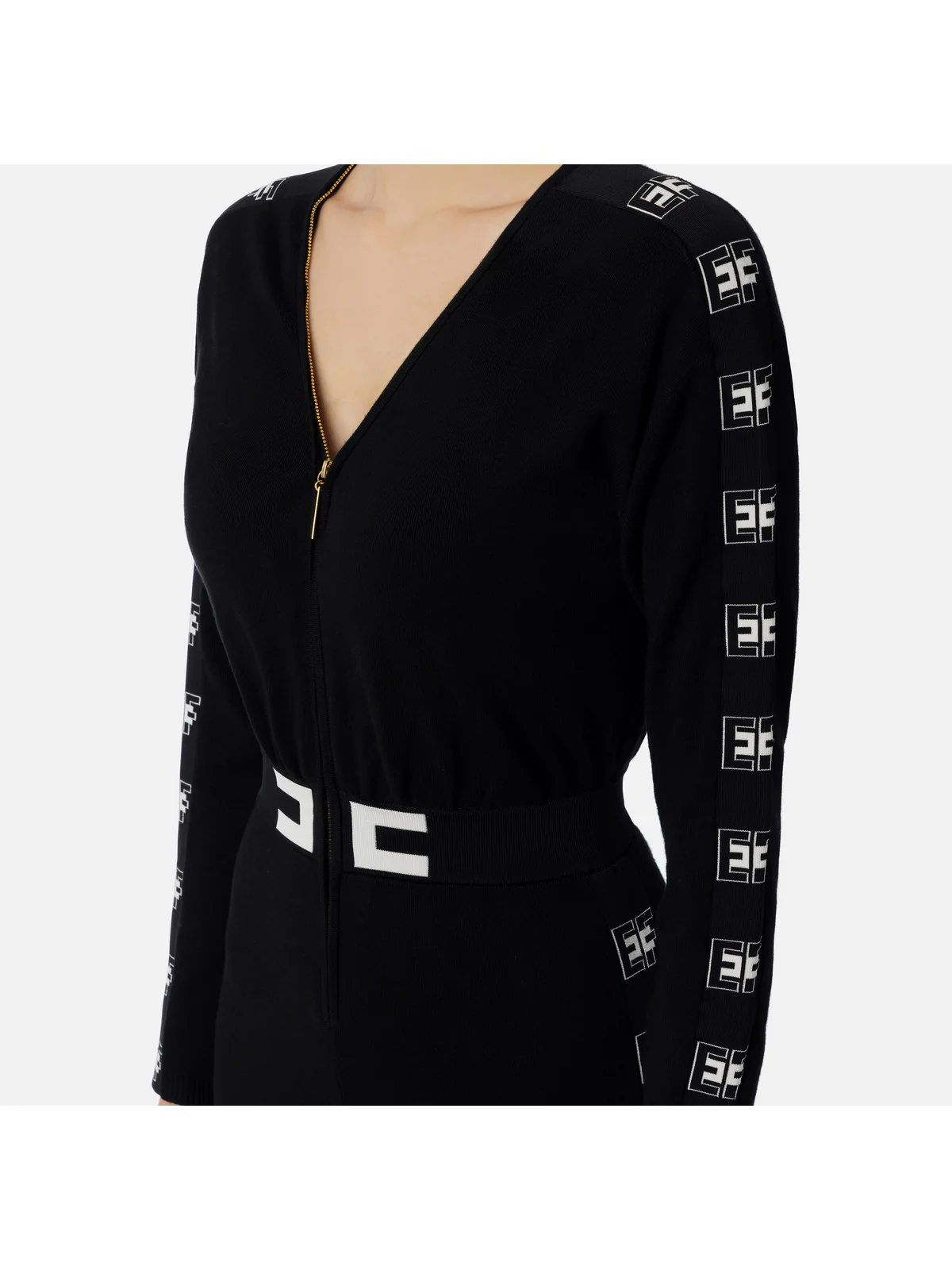 ELISABETTA FRANCHI Tuta Donna  KT44S41E2 110 Nero - Image 4