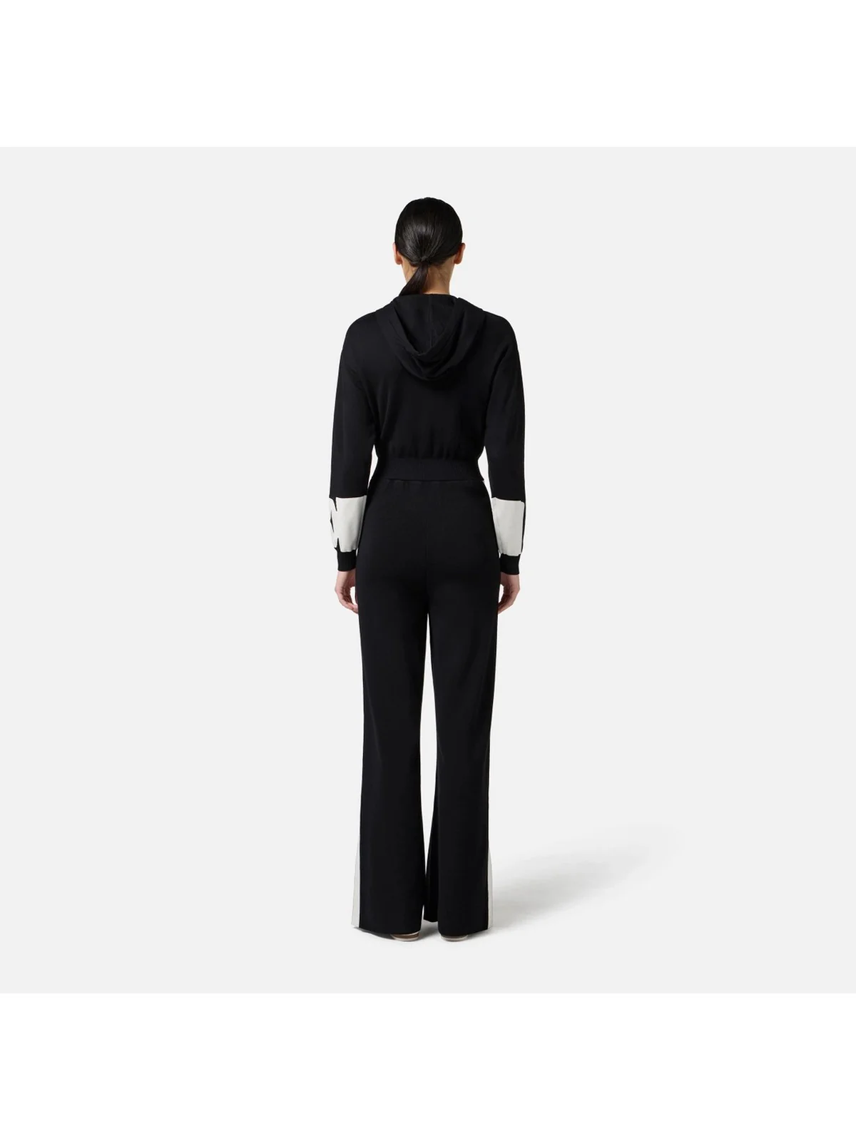 ELISABETTA FRANCHI Tuta Donna KT61S56E2 EF3 NERO/MILK - Image 5