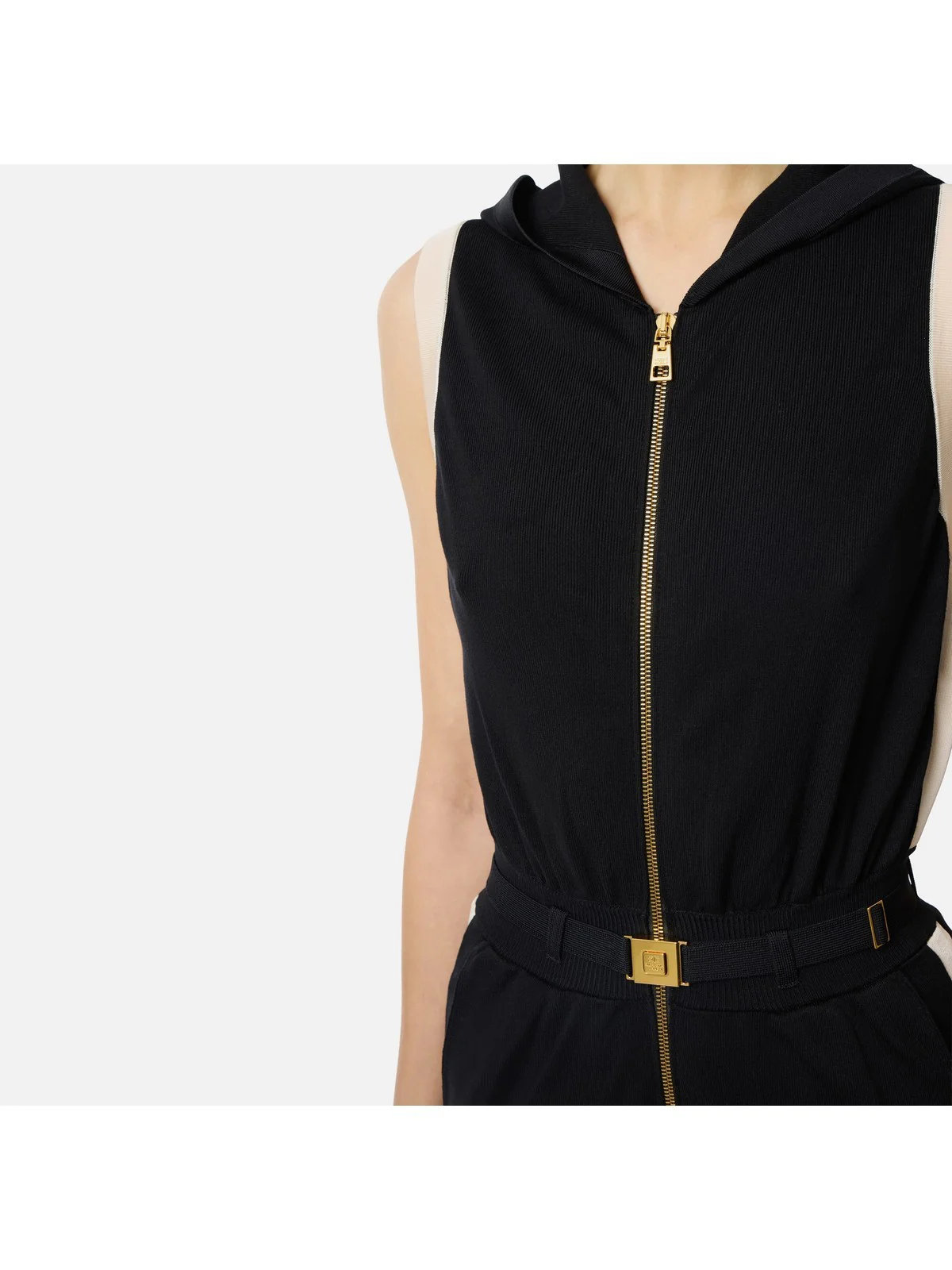 ELISABETTA FRANCHI Tuta Donna  KT68S61E2 685 NERO/BURRO - Image 2