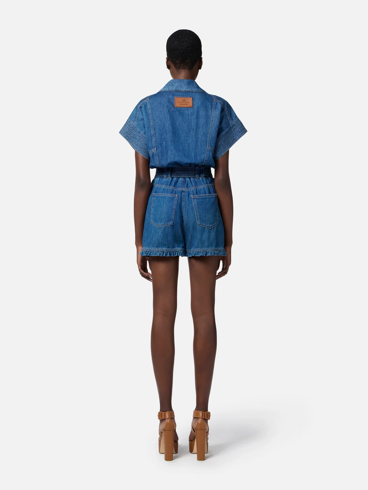 ELISABETTA FRANCHI Tuta Donna TJ36I51E2-104 Blu - Image 5