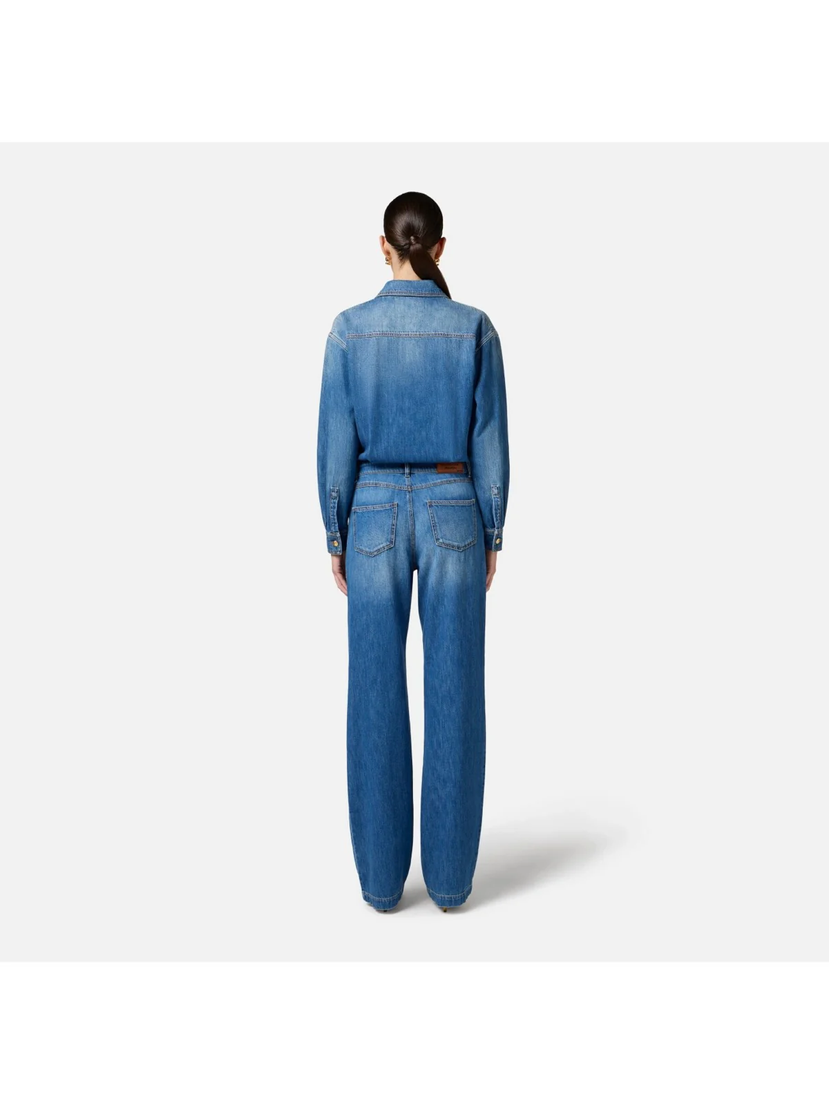 ELISABETTA FRANCHI Tuta Donna  TJ38D51E2-192 Blu - Image 5