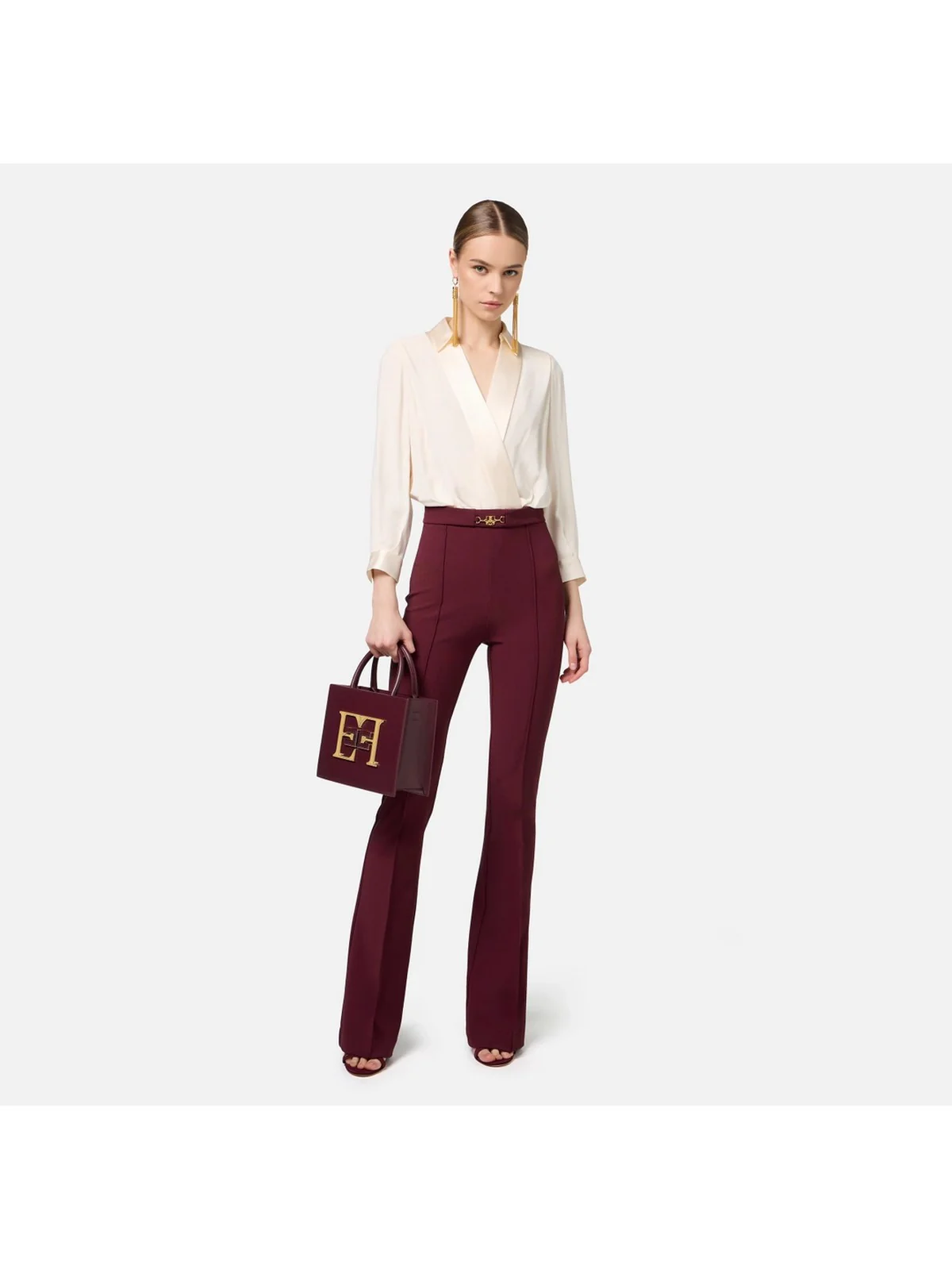 ELISABETTA FRANCHI Tuta Donna TU00546E2 CM8 Bianco - Image 2