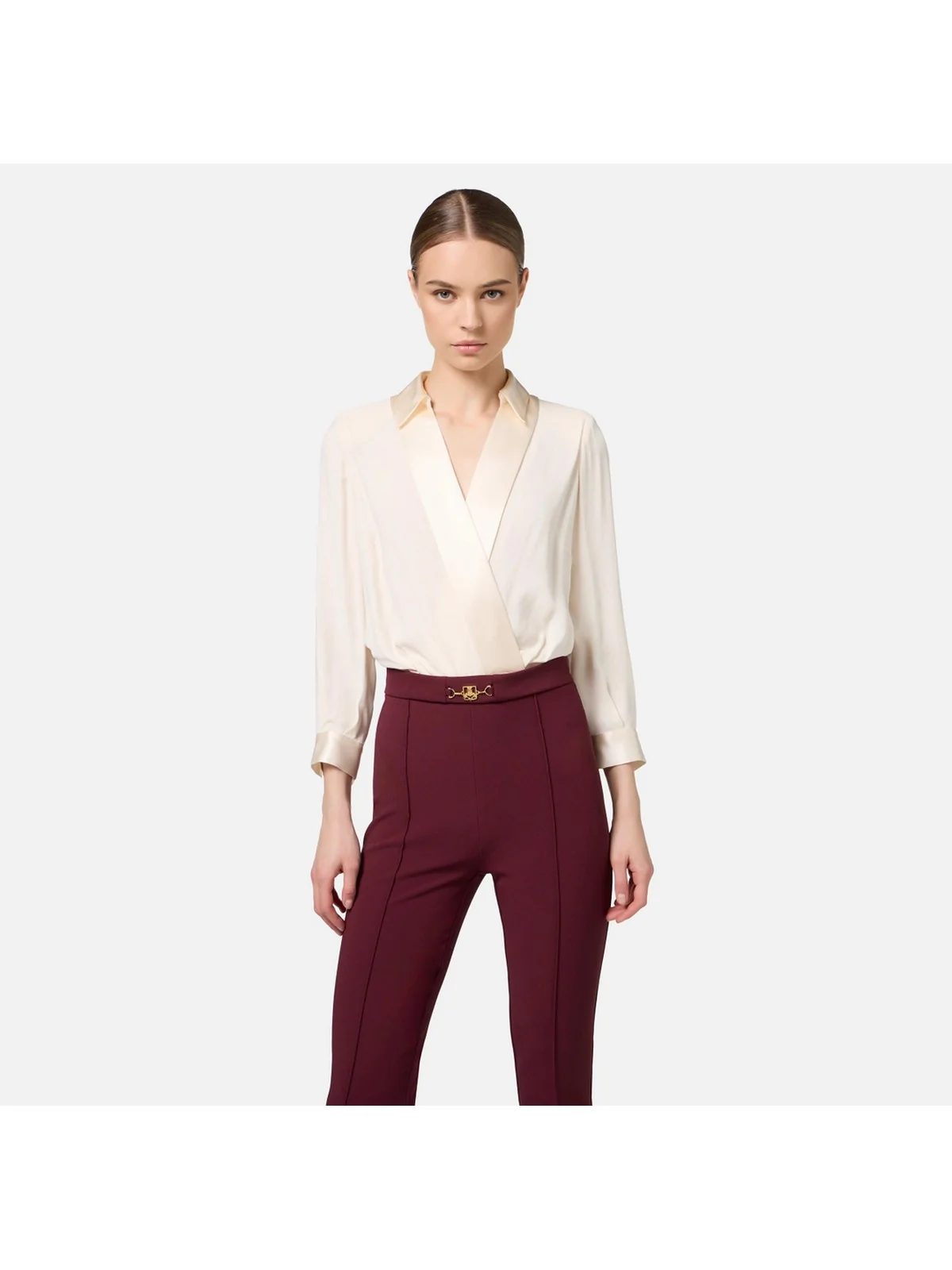 ELISABETTA FRANCHI Tuta Donna TU00546E2 CM8 Bianco - Image 3