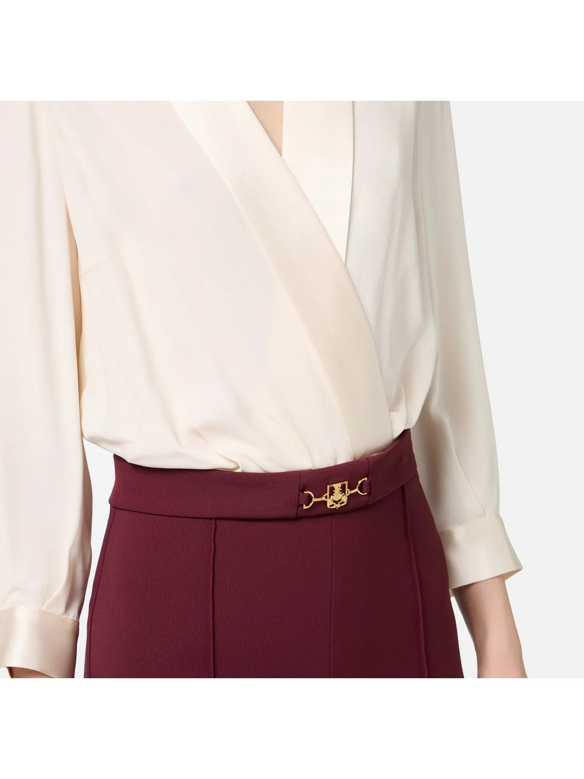 ELISABETTA FRANCHI Tuta Donna TU00546E2 CM8 Bianco - Image 4