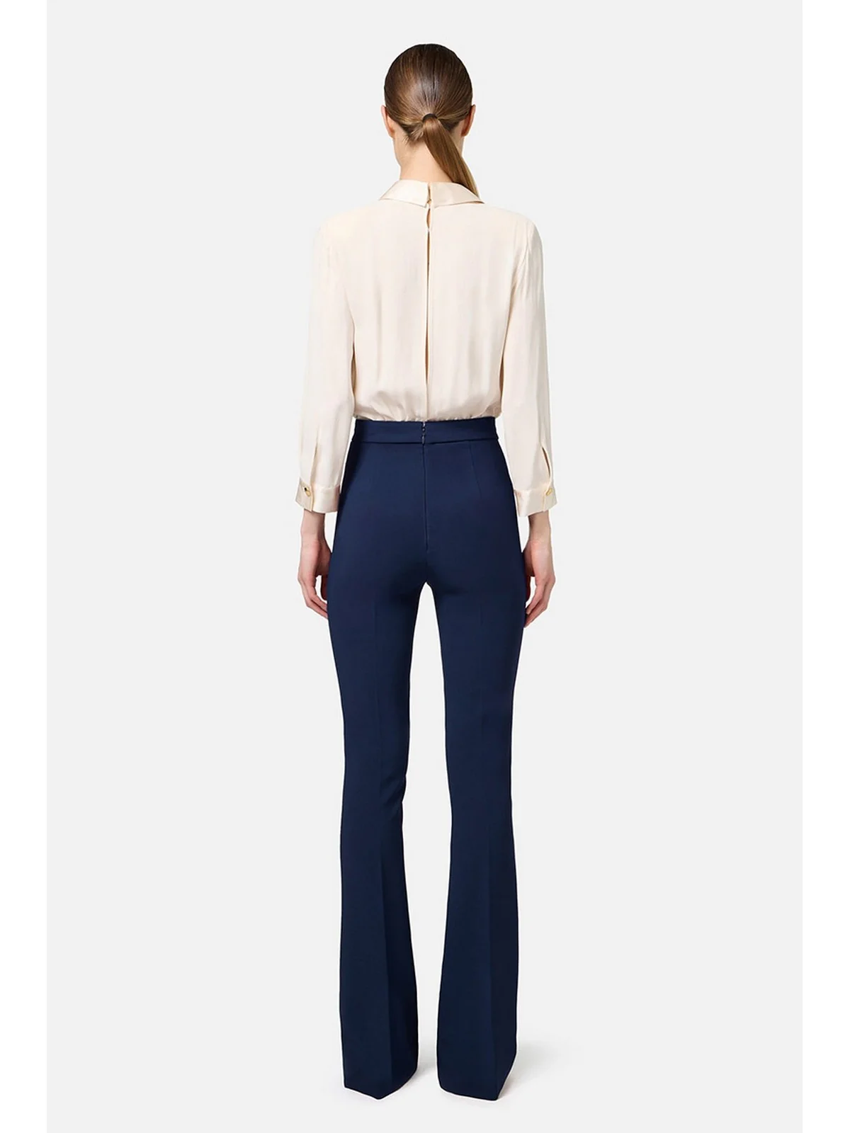ELISABETTA FRANCHI Tuta Donna  TU00546E2 CM9 Bianco - Image 3