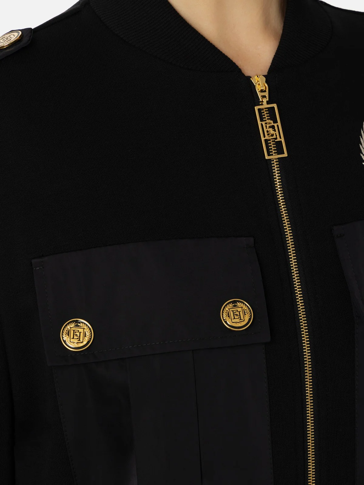 ELISABETTA FRANCHI Tuta Donna  TU01146E2 110 Nero - Image 3