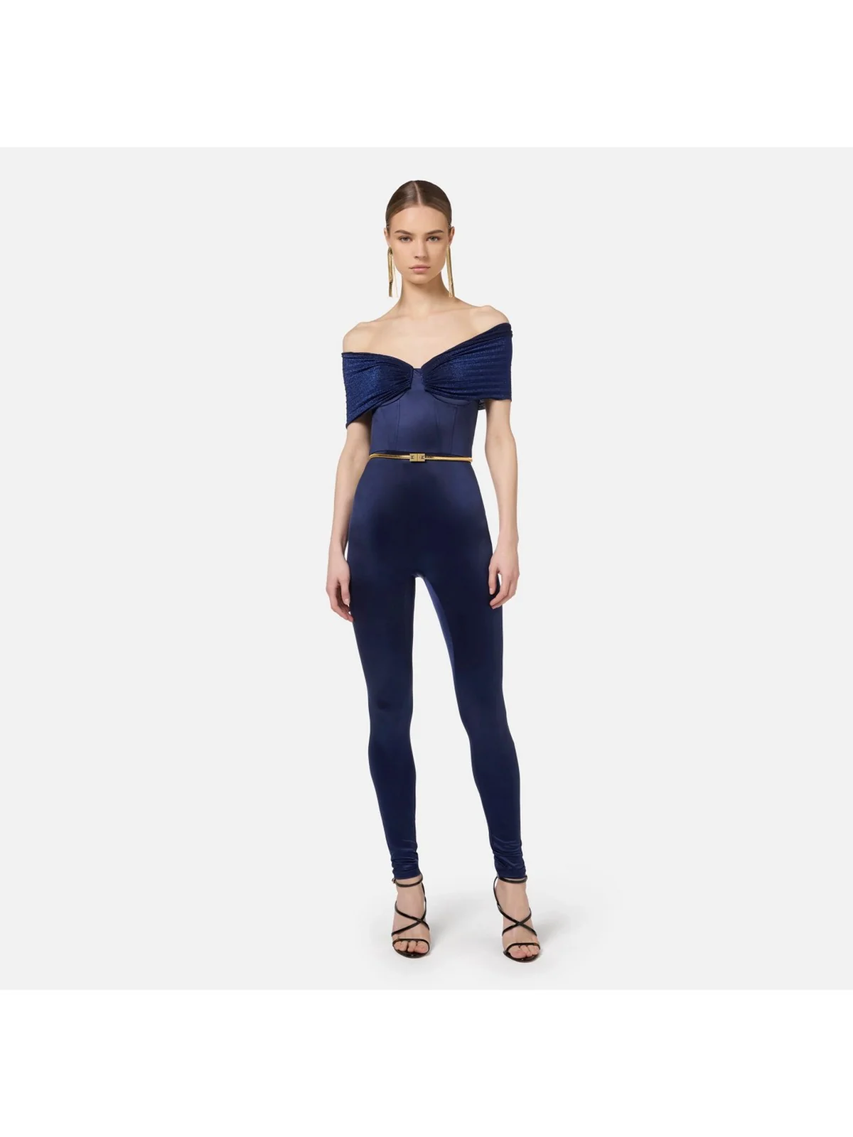 ELISABETTA FRANCHI Tuta Donna  TU01847E2 B75 Blu - Image 2
