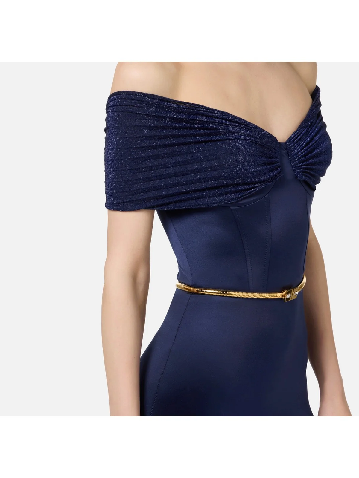 ELISABETTA FRANCHI Tuta Donna  TU01847E2 B75 Blu - Image 4