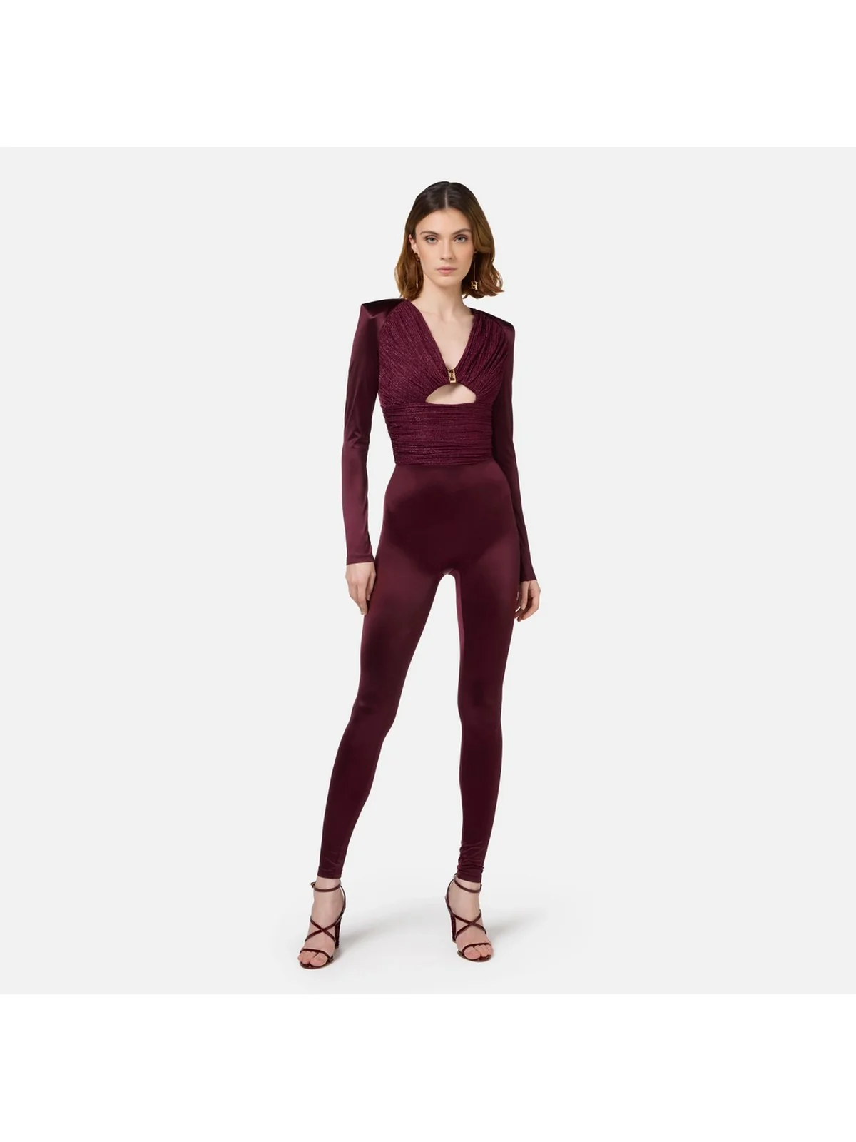 ELISABETTA FRANCHI Tuta Donna TU01946E2 CG3 Rosso - Image 2