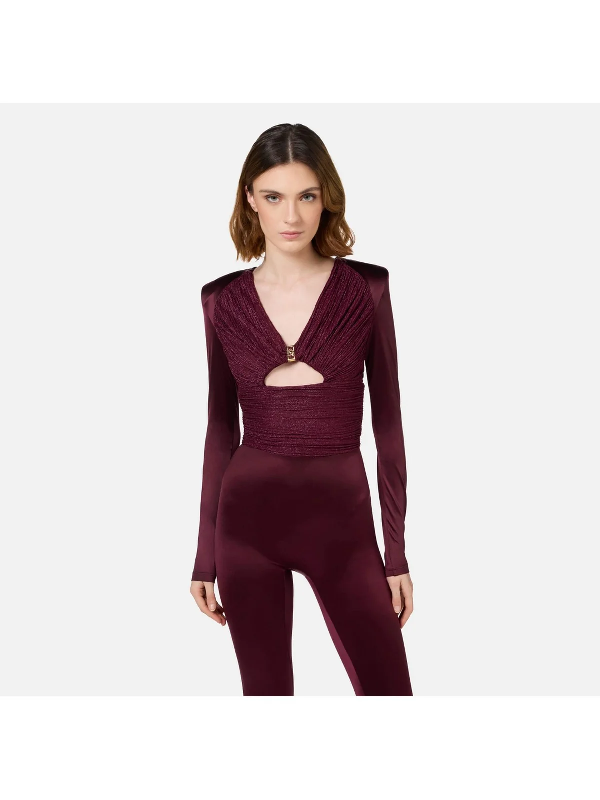 ELISABETTA FRANCHI Tuta Donna TU01946E2 CG3 Rosso - Image 3