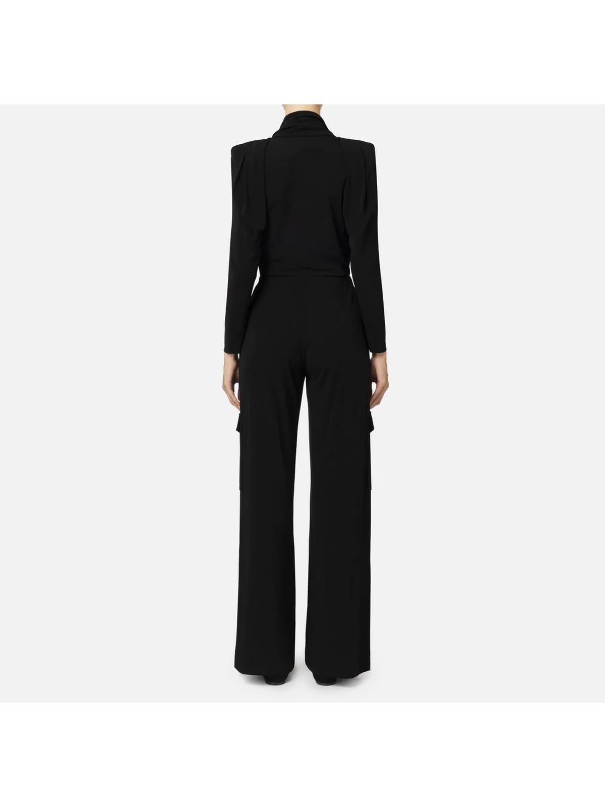 ELISABETTA FRANCHI Tuta Donna  TU03147E2 110 Nero - Image 4