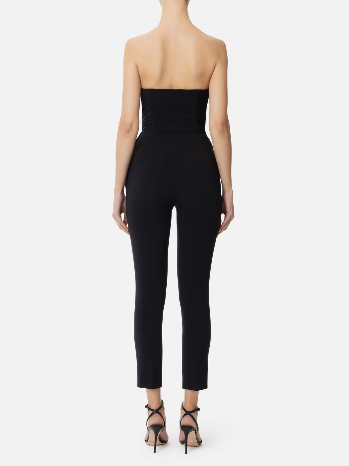 ELISABETTA FRANCHI Tuta Donna  TU03951E2-110 Nero - Image 4