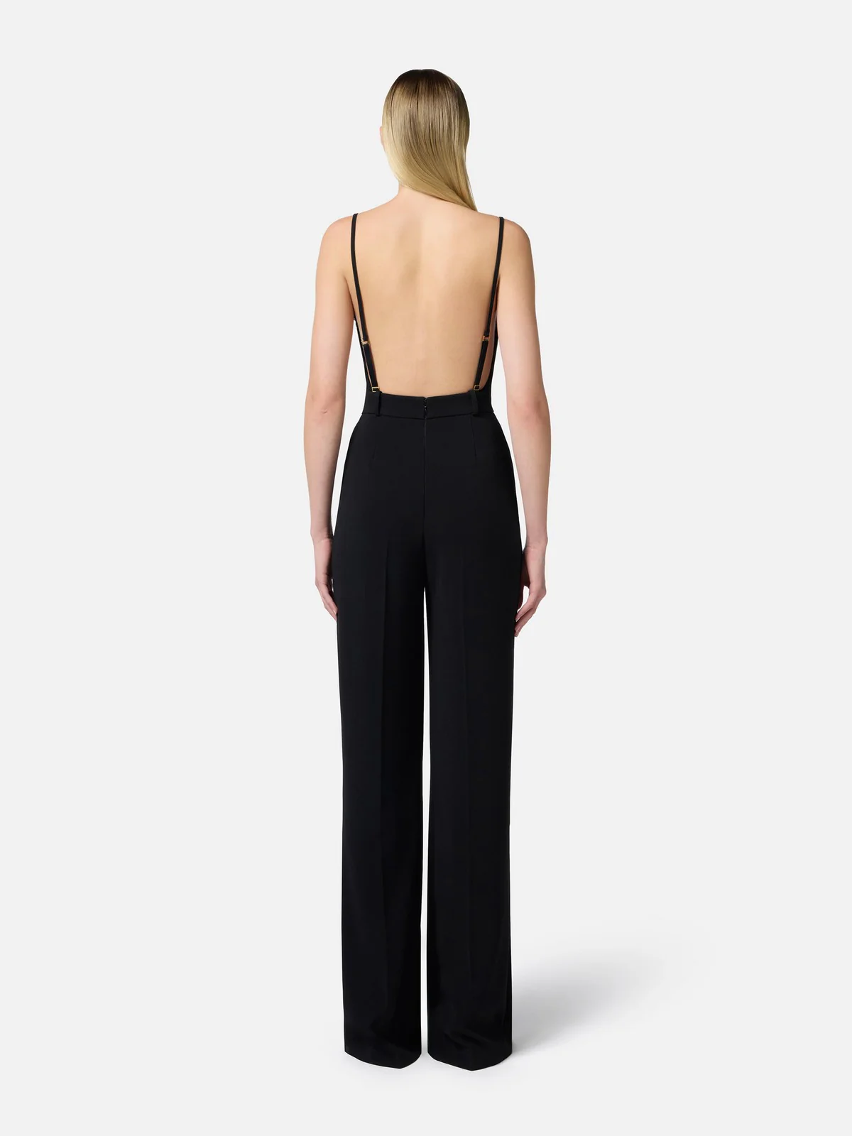 ELISABETTA FRANCHI Tuta Donna  TU04952E2-110 Nero - Image 5